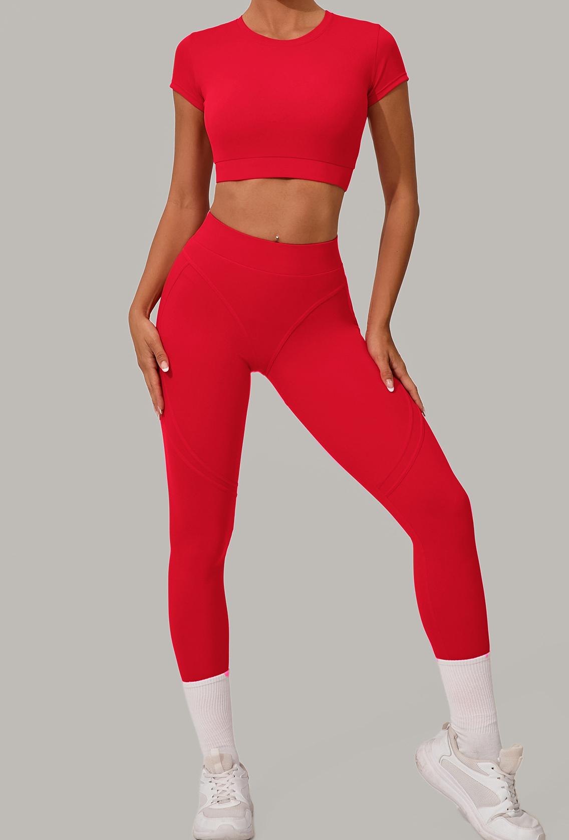 Women's quick-drying hip-lifting running fitness set