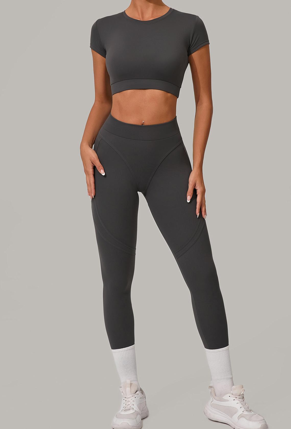 Women's quick-drying hip-lifting running fitness set
