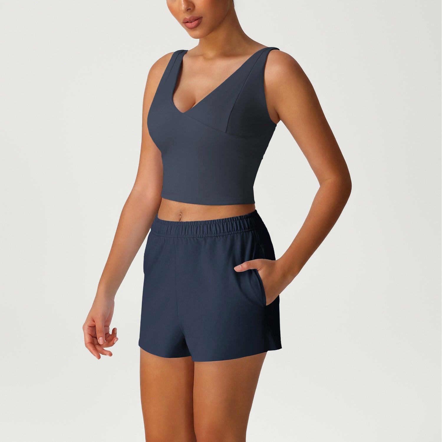 Women's Slimming short-sleeved vest running fitness suit