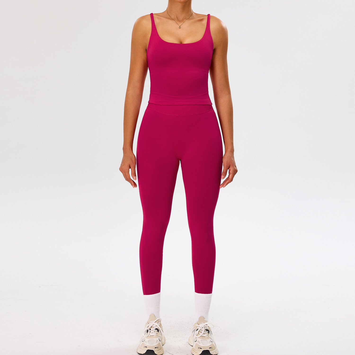 Women's seamless sports fitness bras set