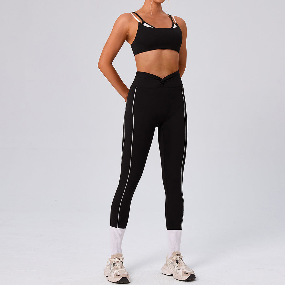 Women's Running Fitness Sports Bra Yoga Set