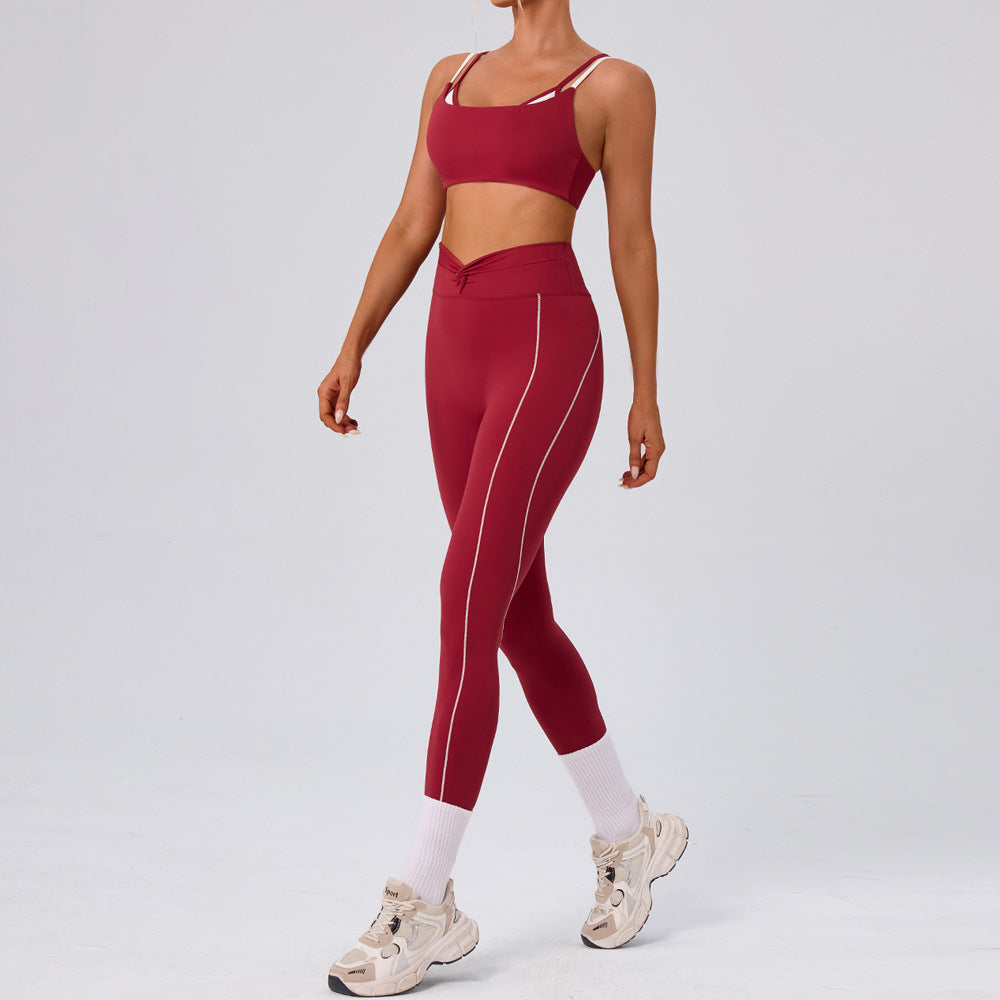 Women's Running Fitness Sports Bra Yoga Set