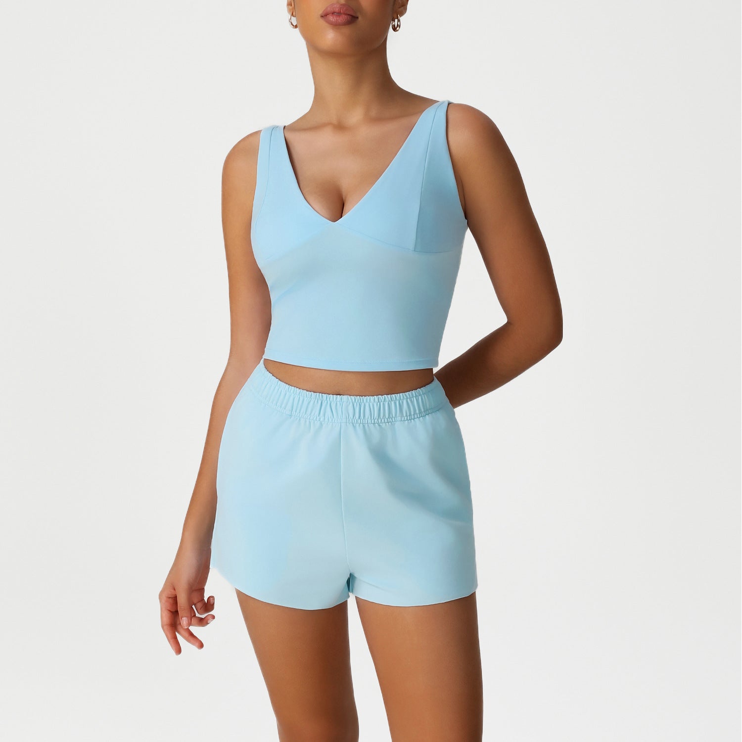 Women's Slimming short-sleeved vest running fitness suit