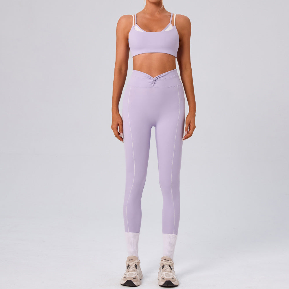 Women's Running Fitness Sports Bra Yoga Set