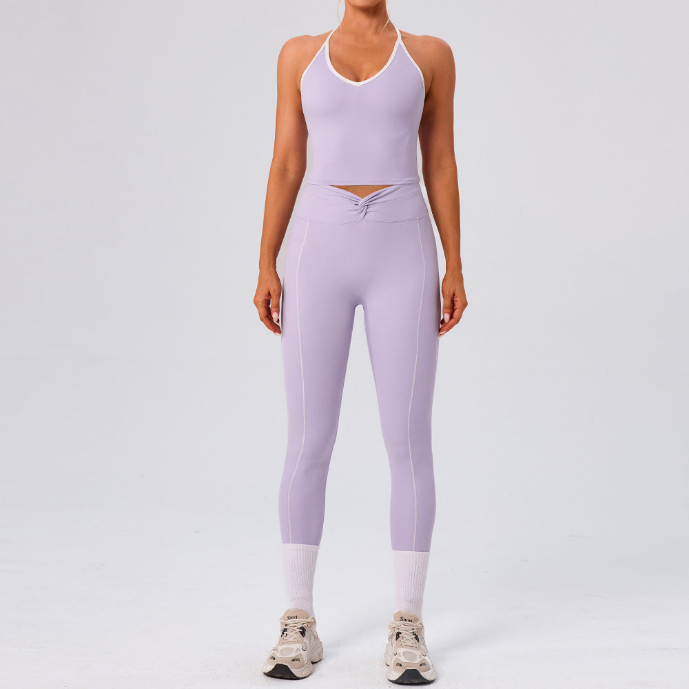 Women's Running Fitness Sports Bra Yoga Set