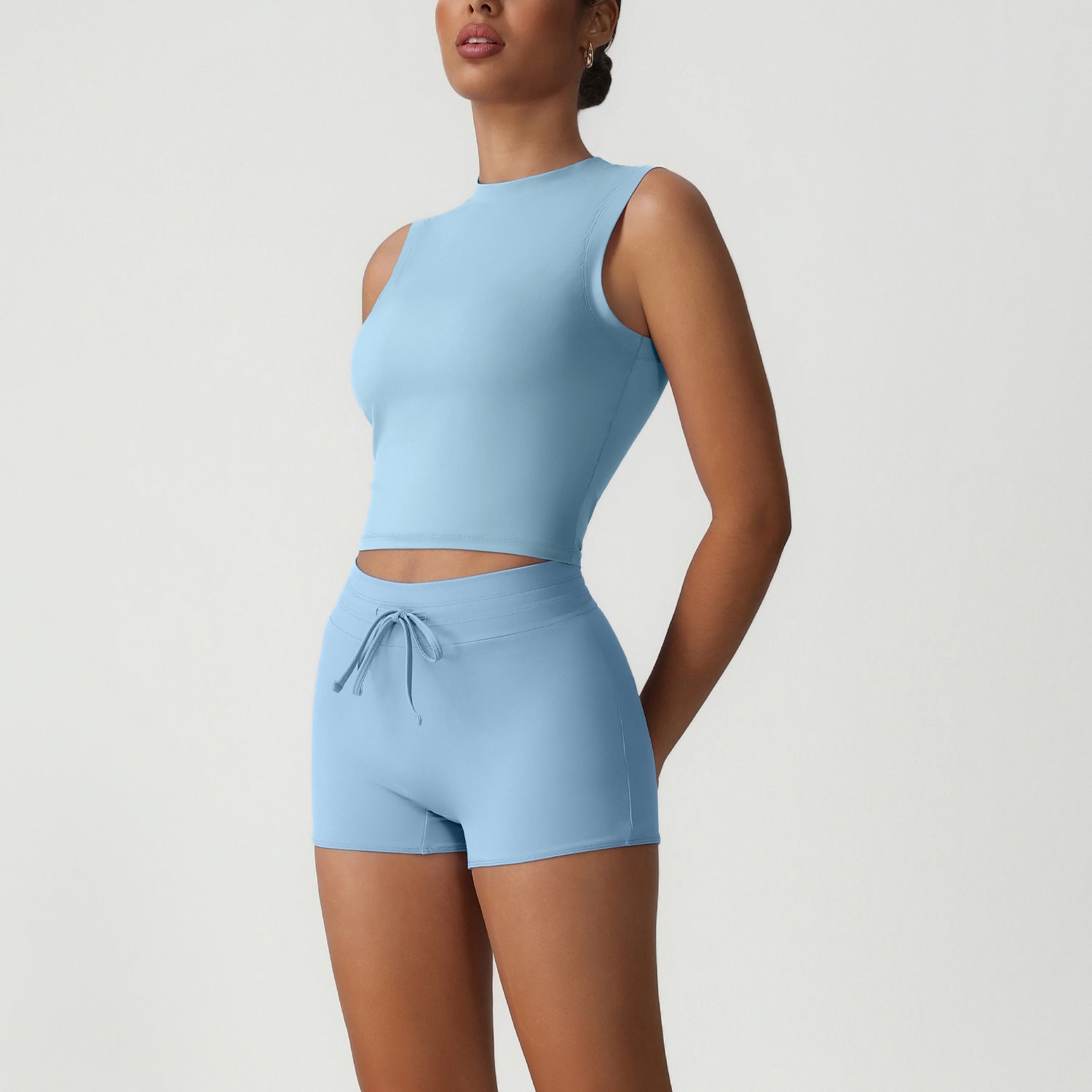 Women's quick-drying casual sports short sleeve set