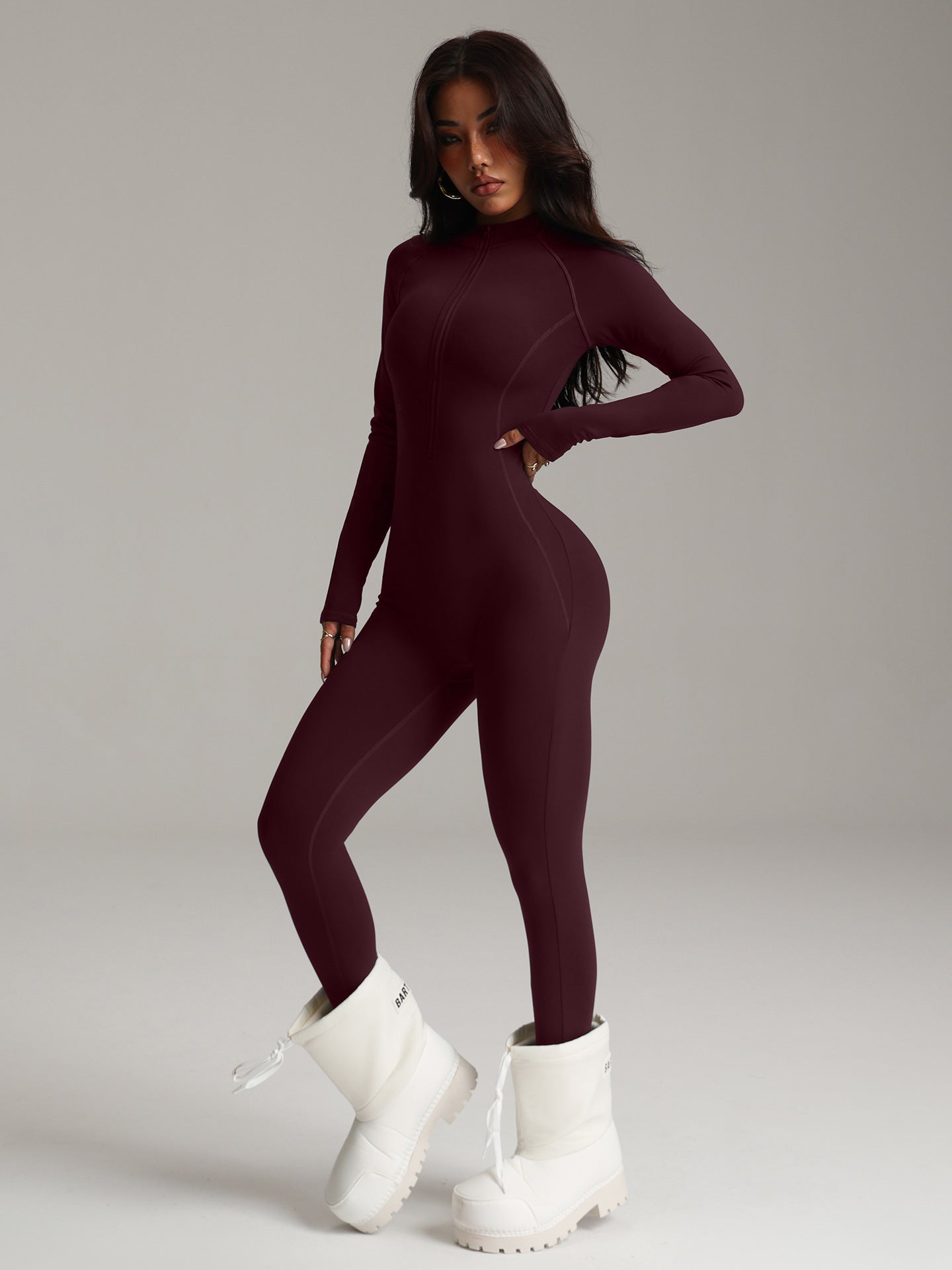 Women's Sports New Long-Sleeved Quick-Drying Tight-Fitting jumpsuits