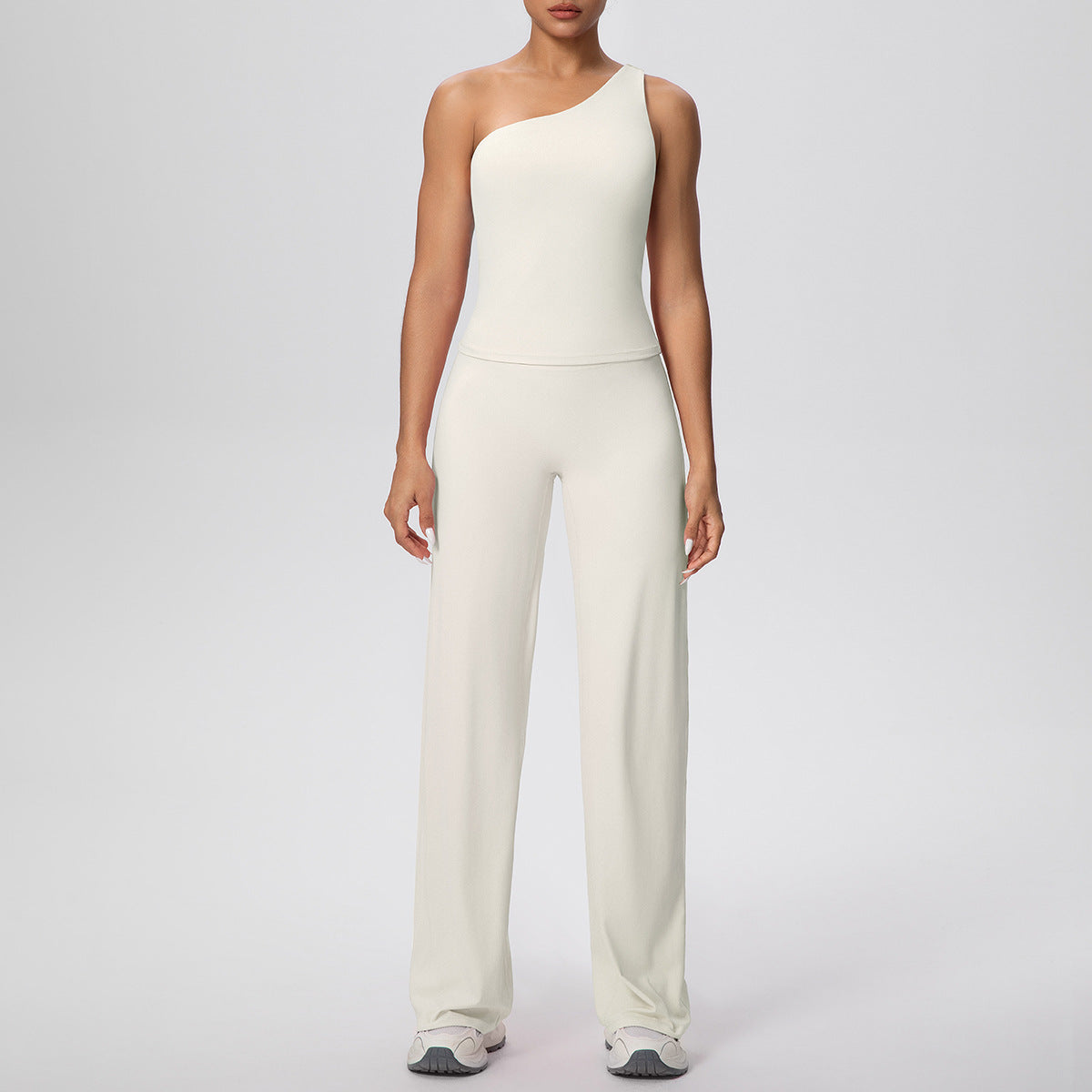 Solid Color Tight-Fitting High-Elastic Sports Suit Running Fitness