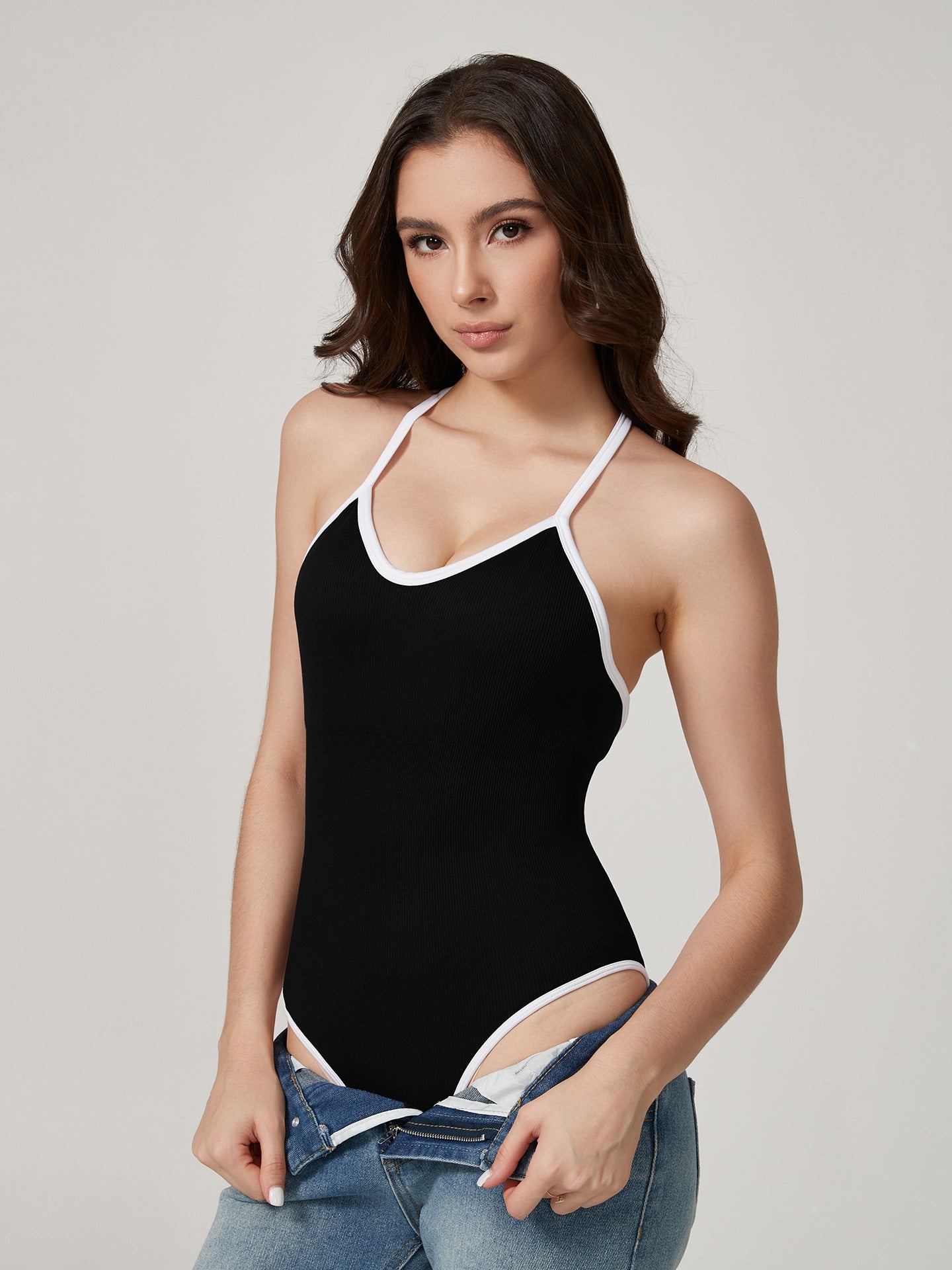 Women's sexy one-piece bodysuit