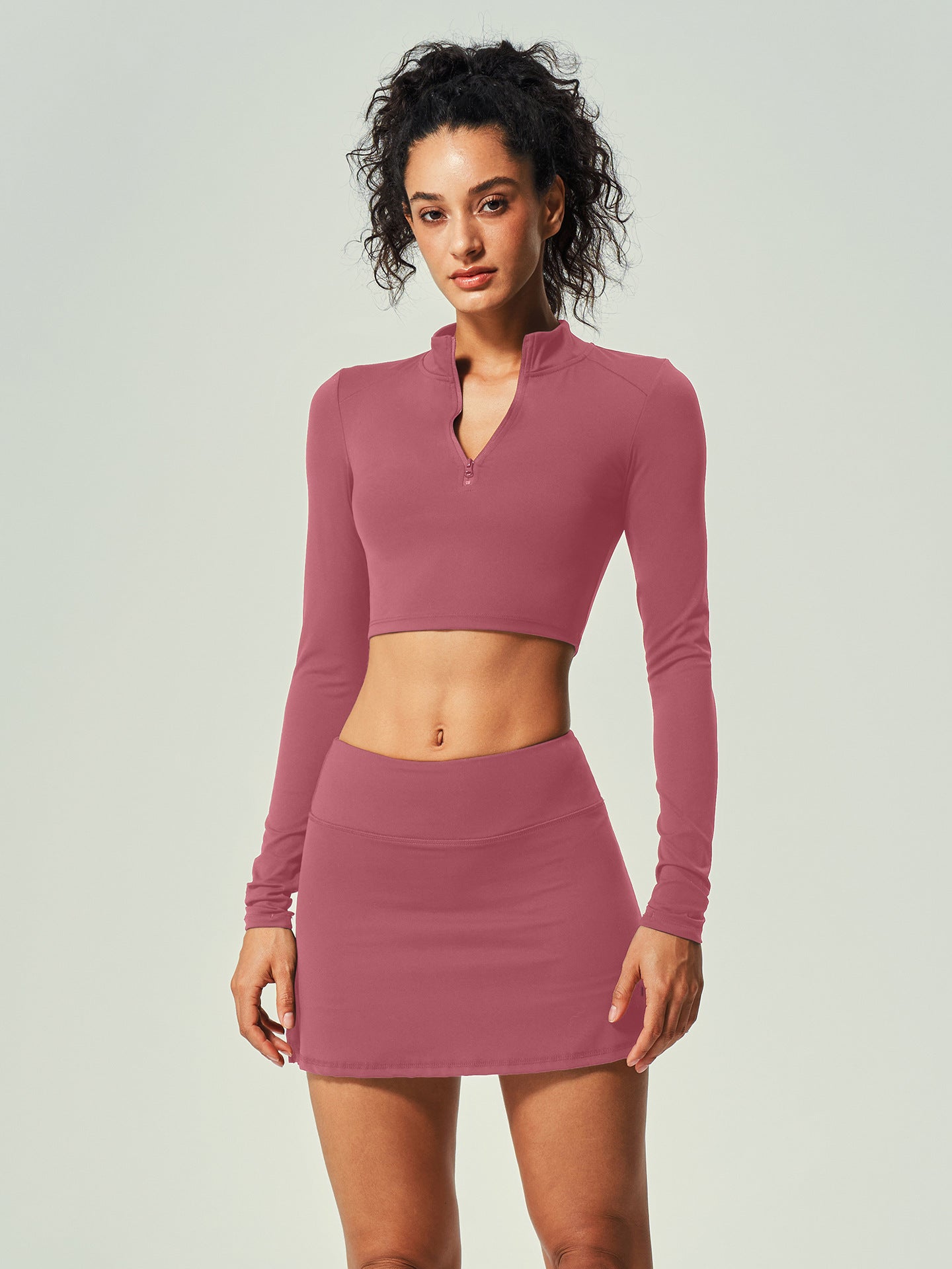 Tight Long-Sleeved New Yoga Suit High-Strength Quick-Drying Running Fitness Skirt