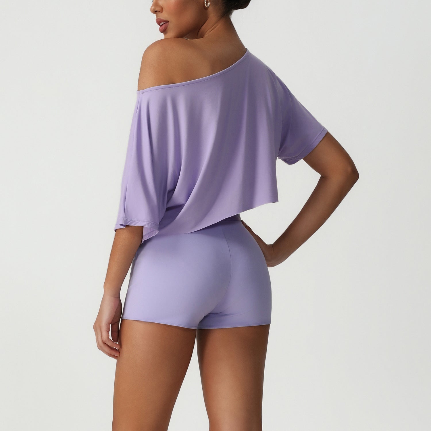 Women's new short sleeve shirt with shorts set