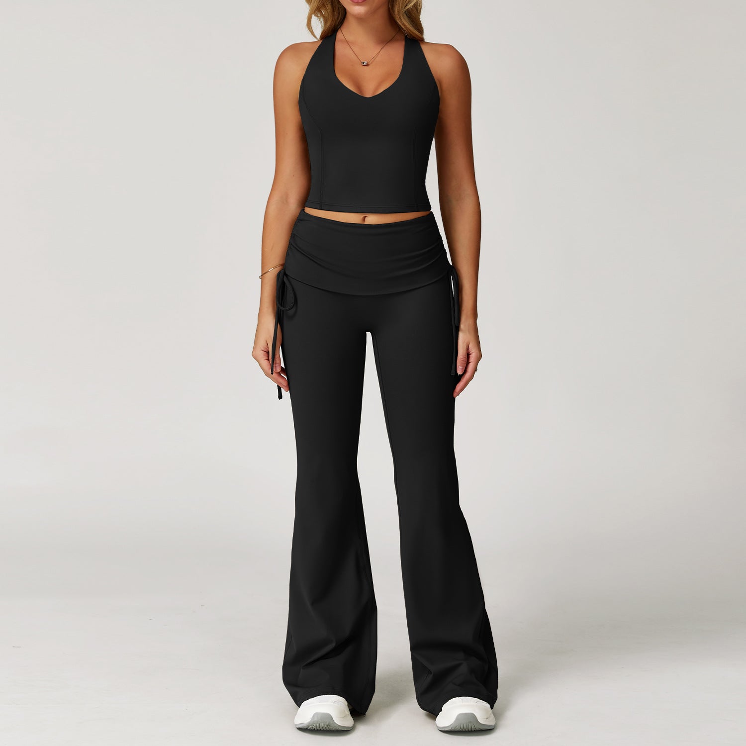 Women's fashion tank top fitness set