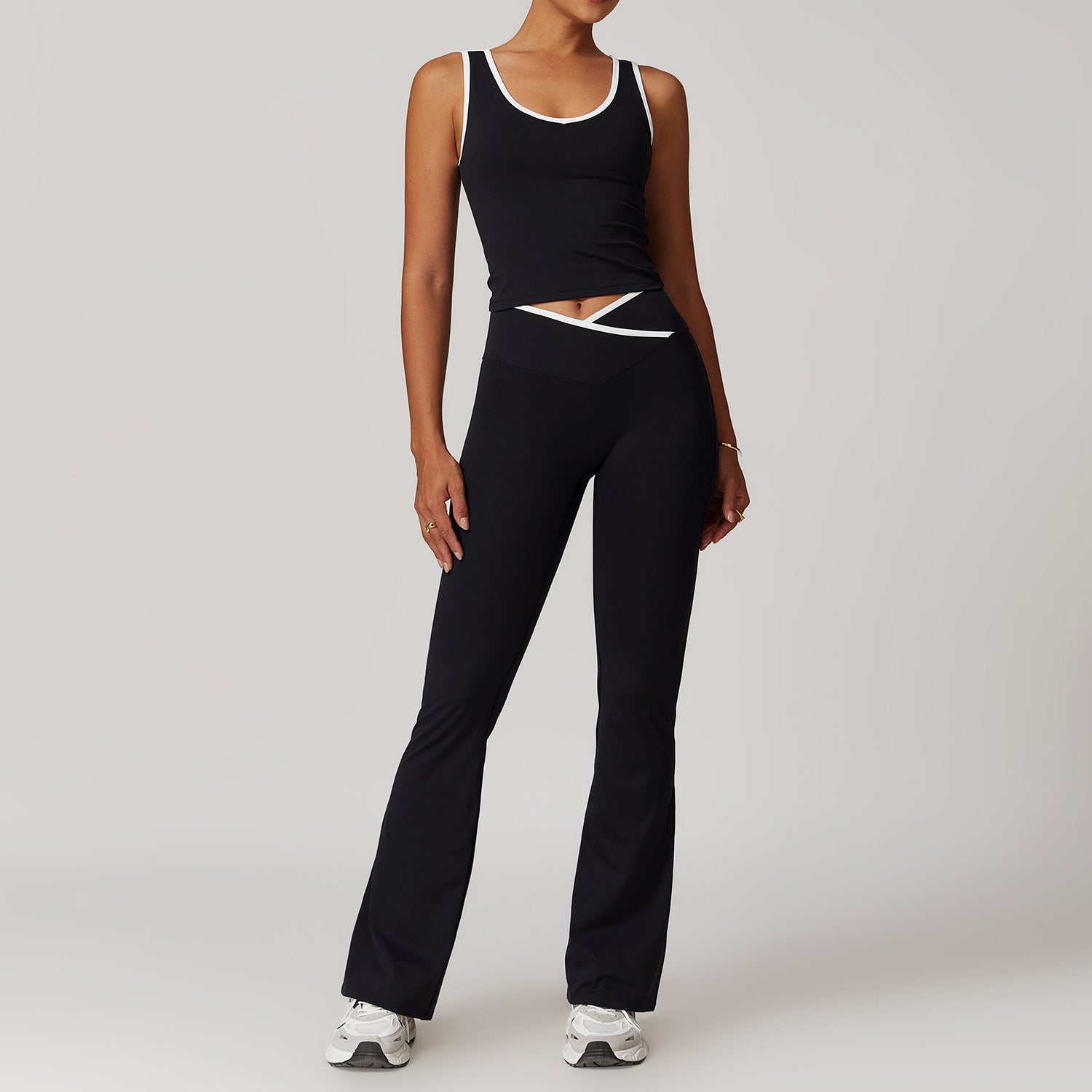 Tight nude yoga suit running fitness yoga suit