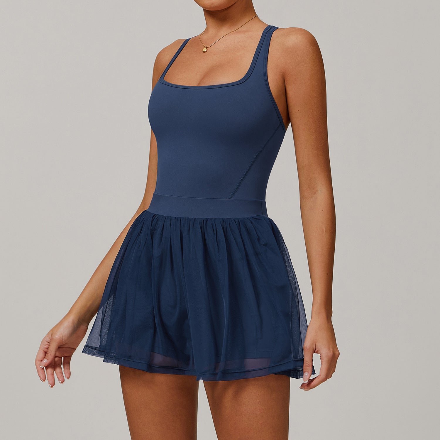 Women's Mesh breathable quick-drying sports running dress