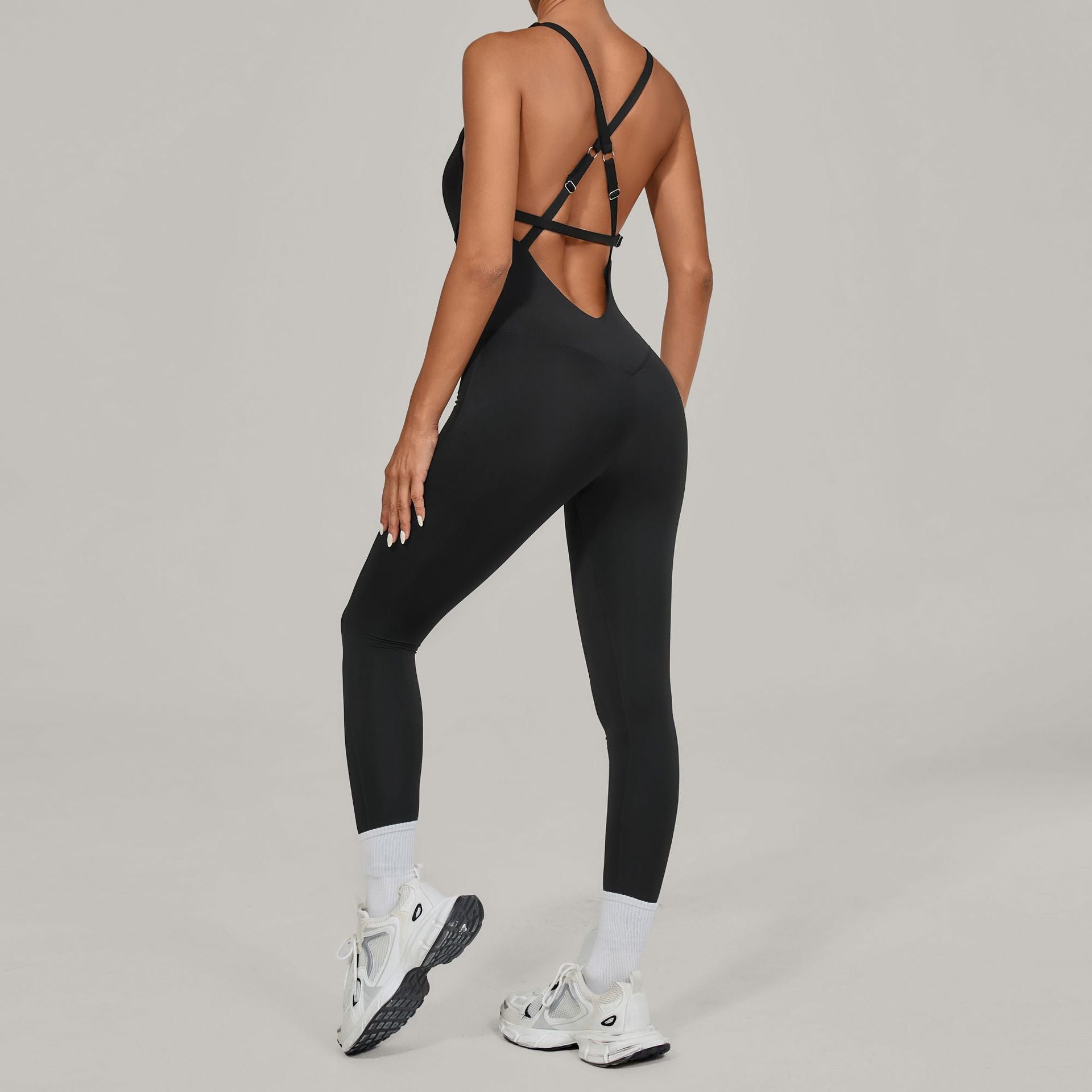 Adjustable Strap Tight Fit Sports Fitness Bodysuit