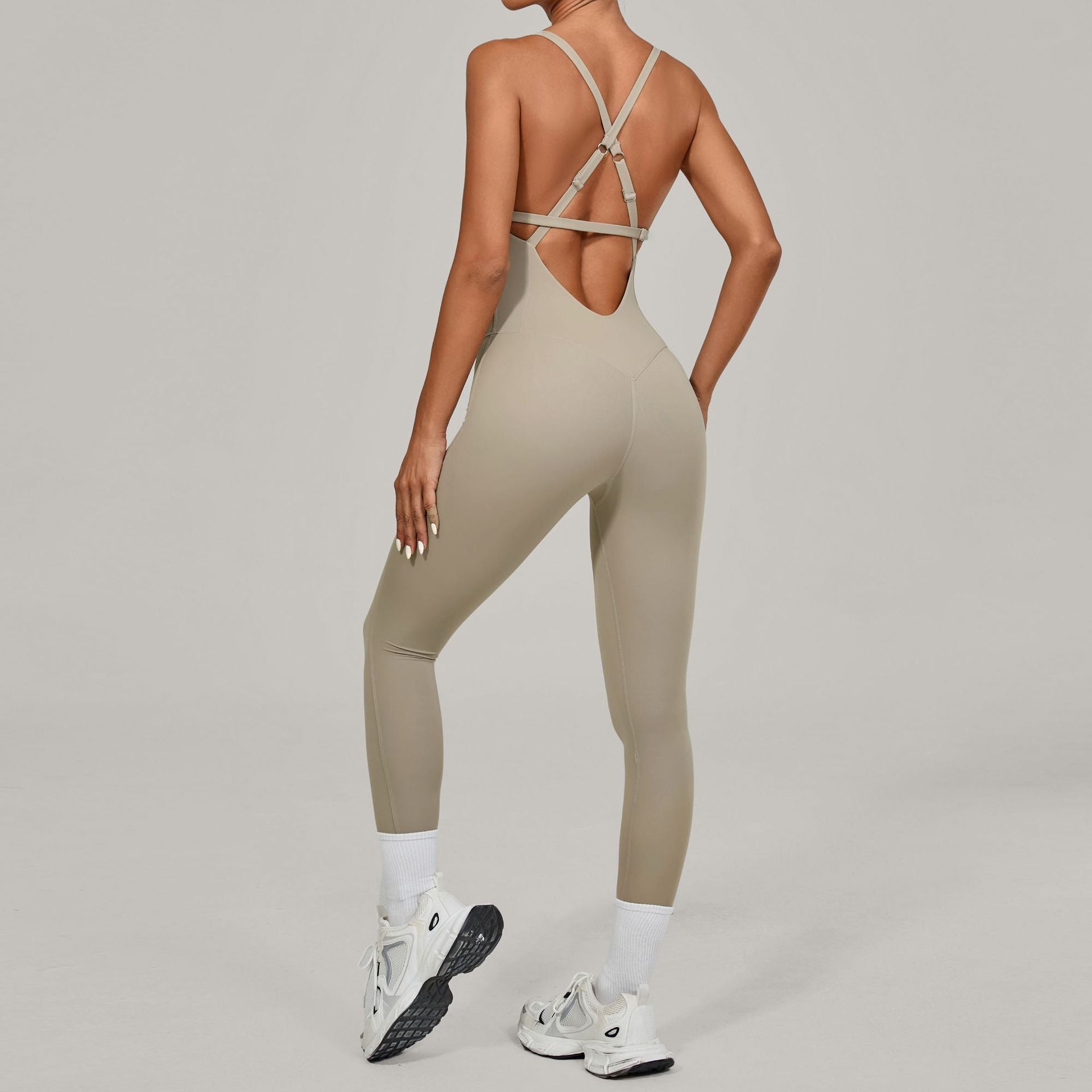 Adjustable Strap Tight Fit Sports Fitness Bodysuit
