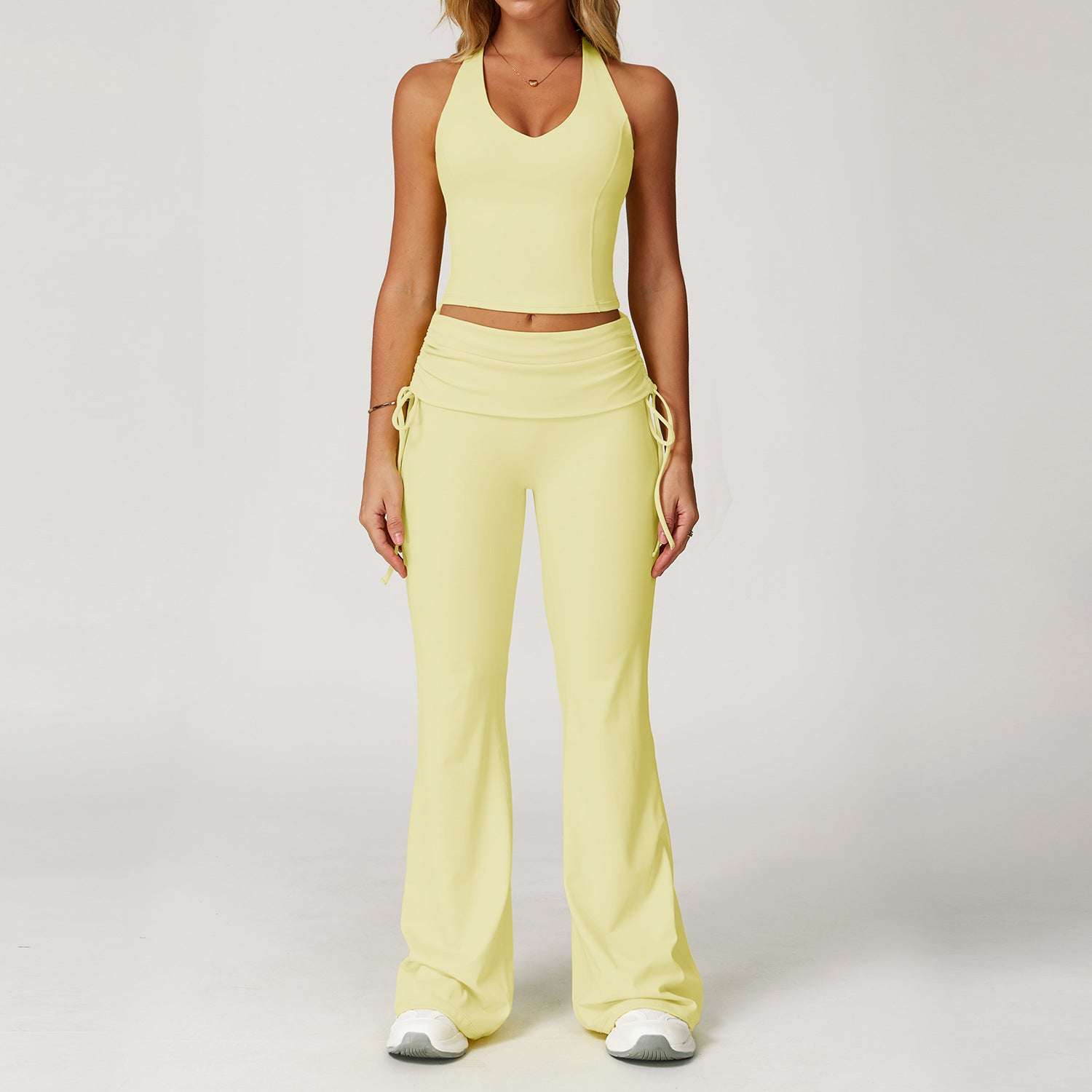 Women's fashion tank top fitness set