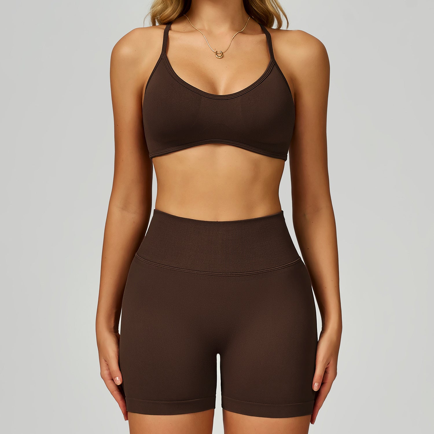 Women's seamless bras fitness set