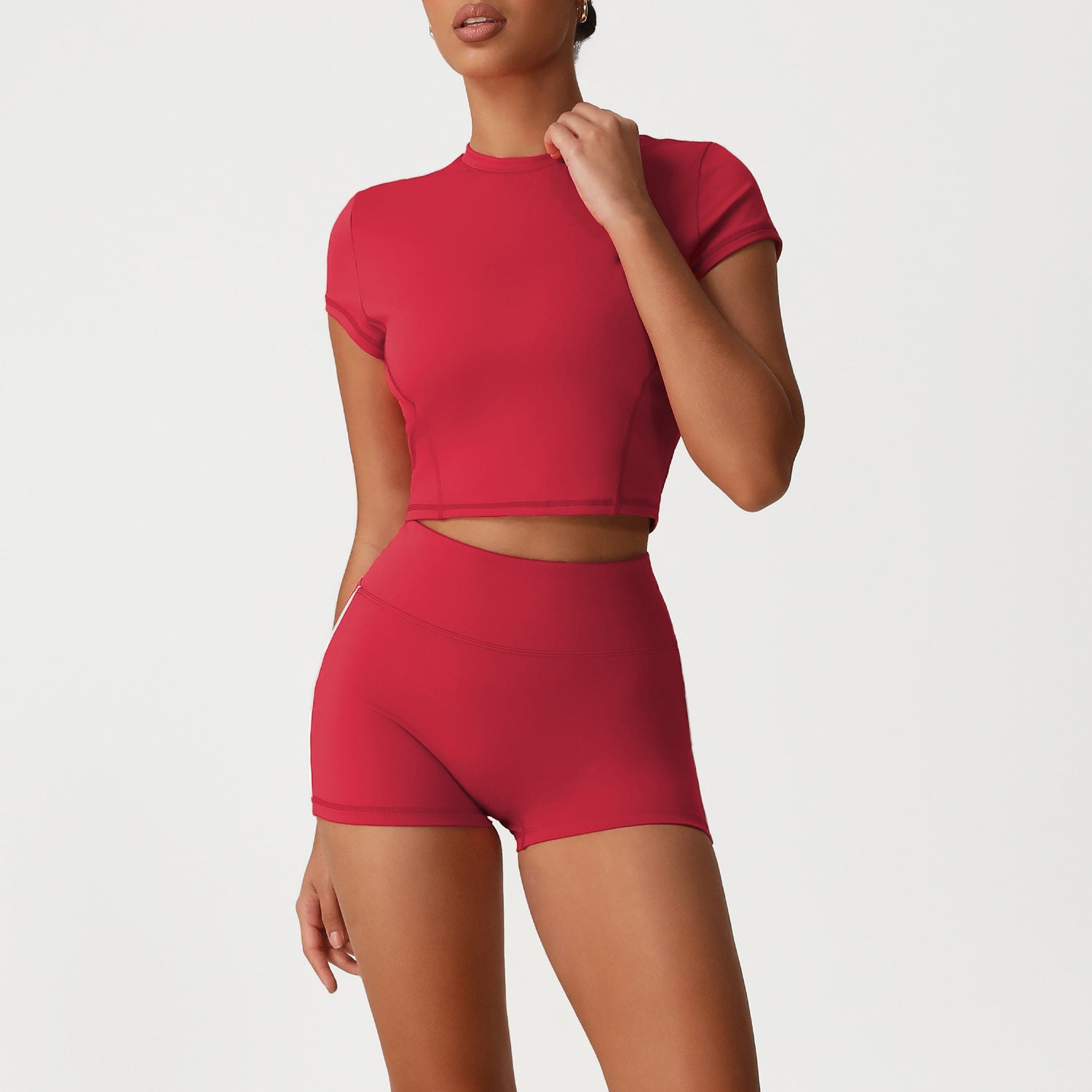 Women's quick-drying sports short sleevt shirts set