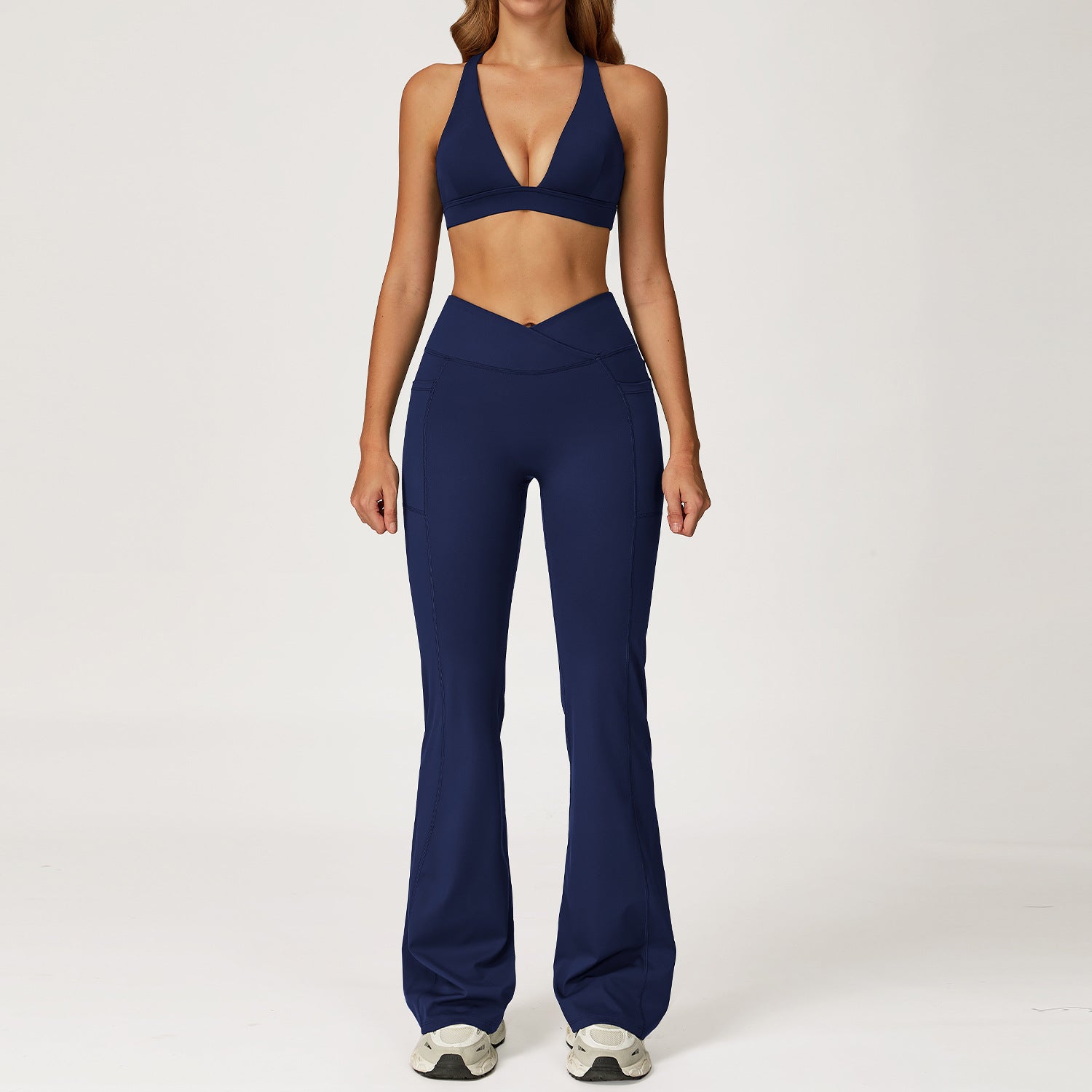 Women's nude sexy bras with pants suit