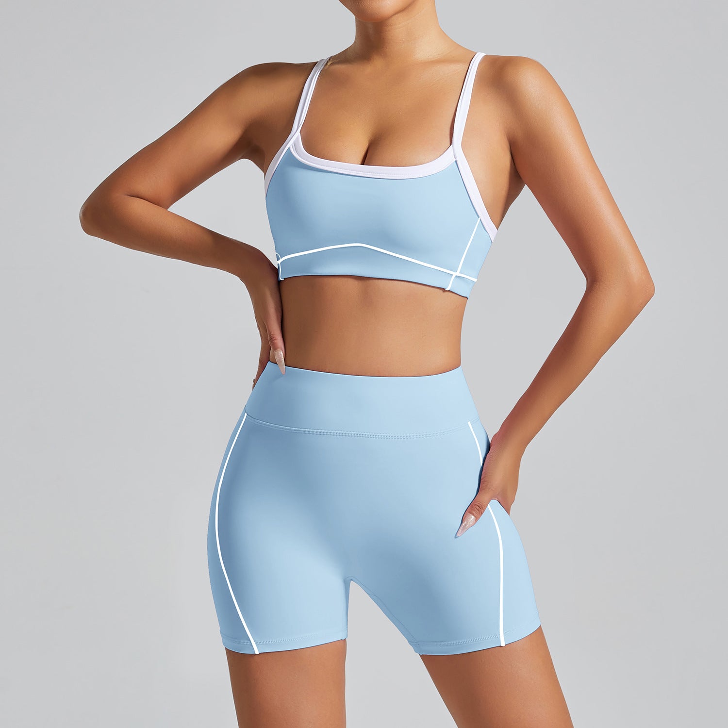 Women's quick-drying bras with shorts suit