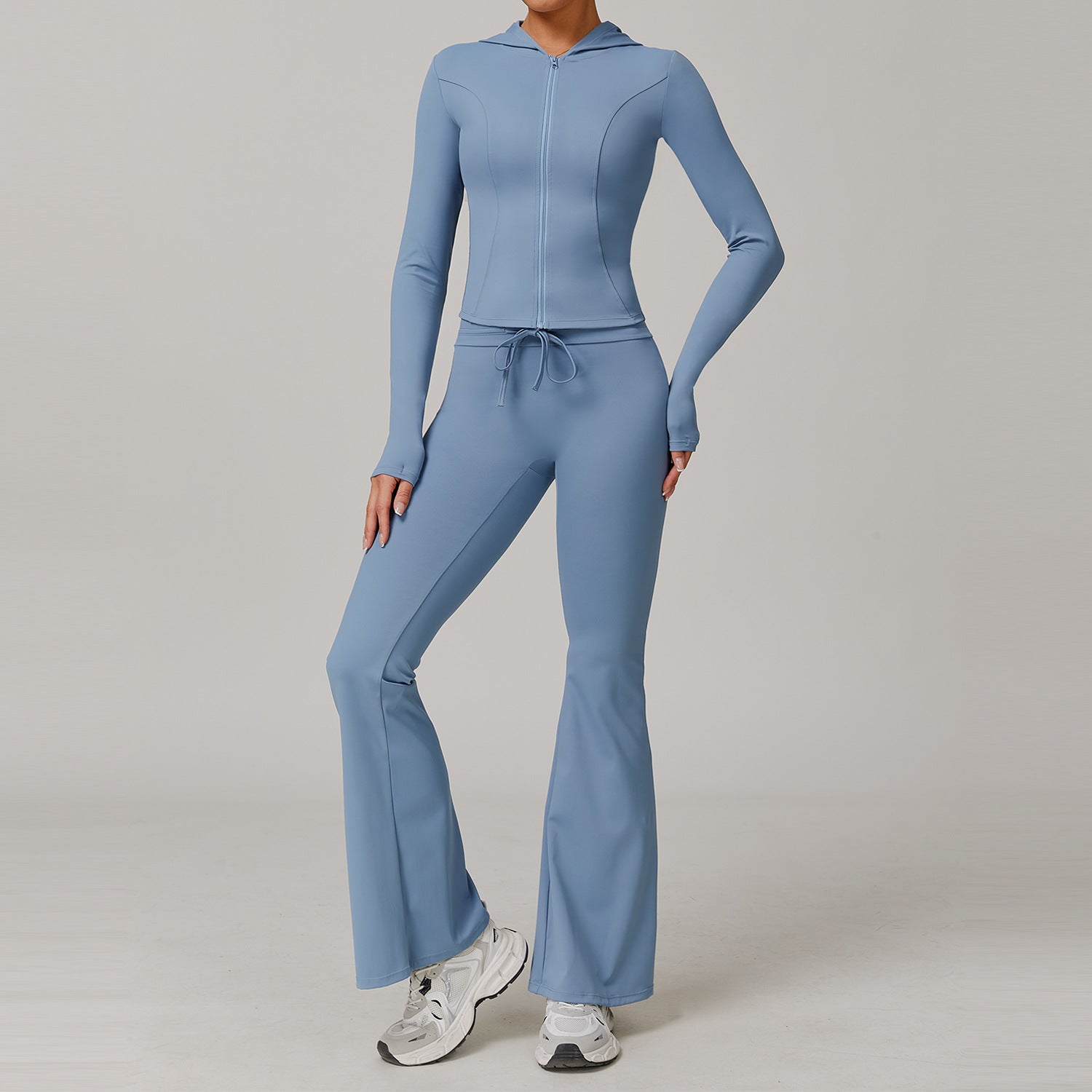 Women's Breathable long jackets sports suit