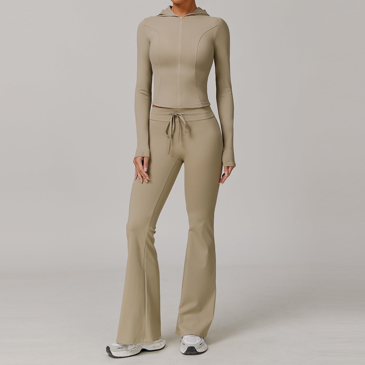 Women's Breathable long jackets sports suit