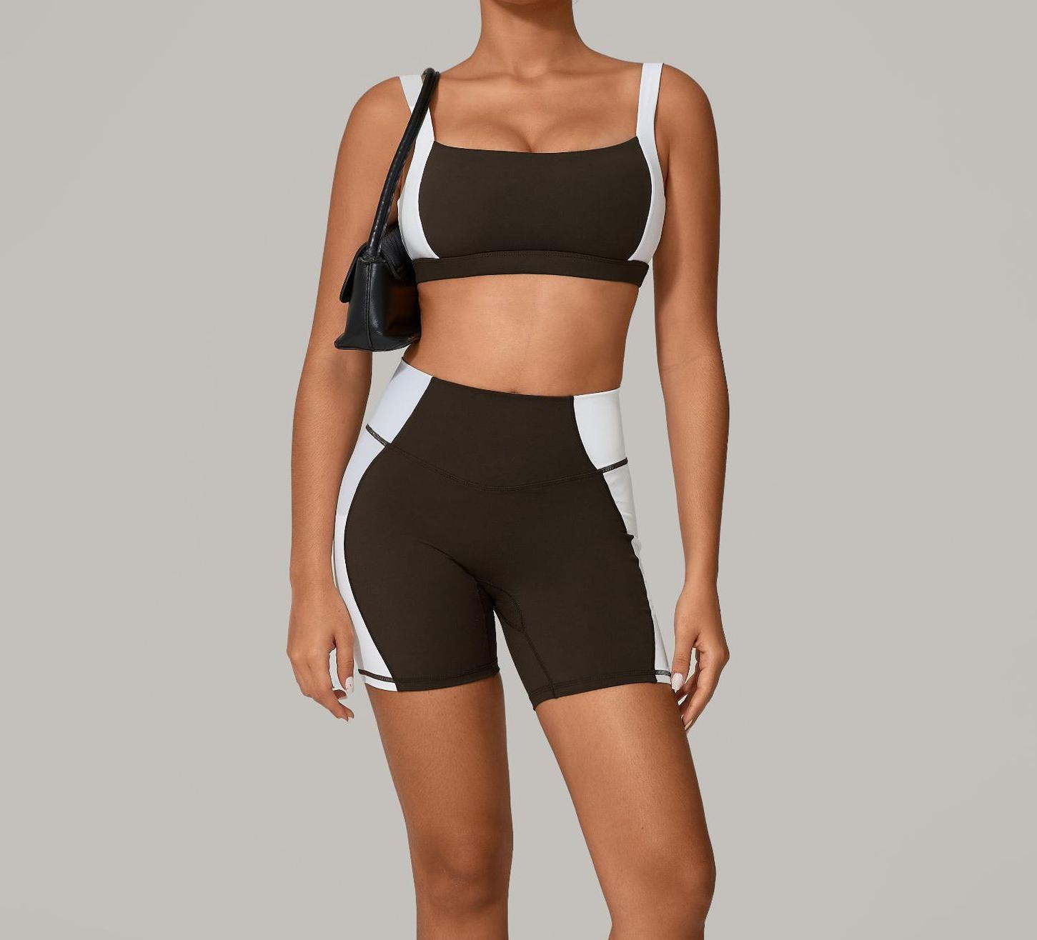 Tight-fitting quick-drying fitness sports bras suit