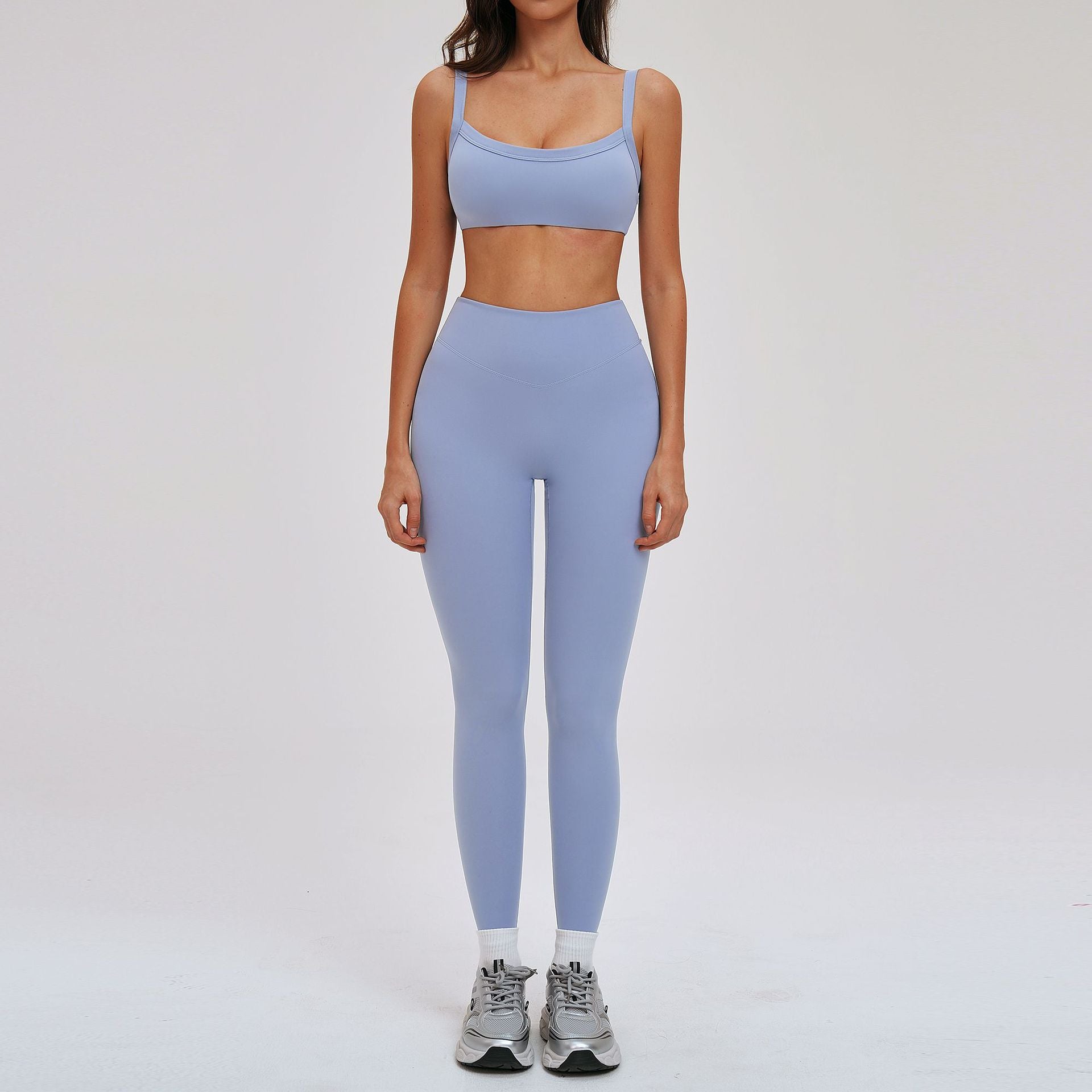 Slimming and back-shaping sports bras yoga set for women