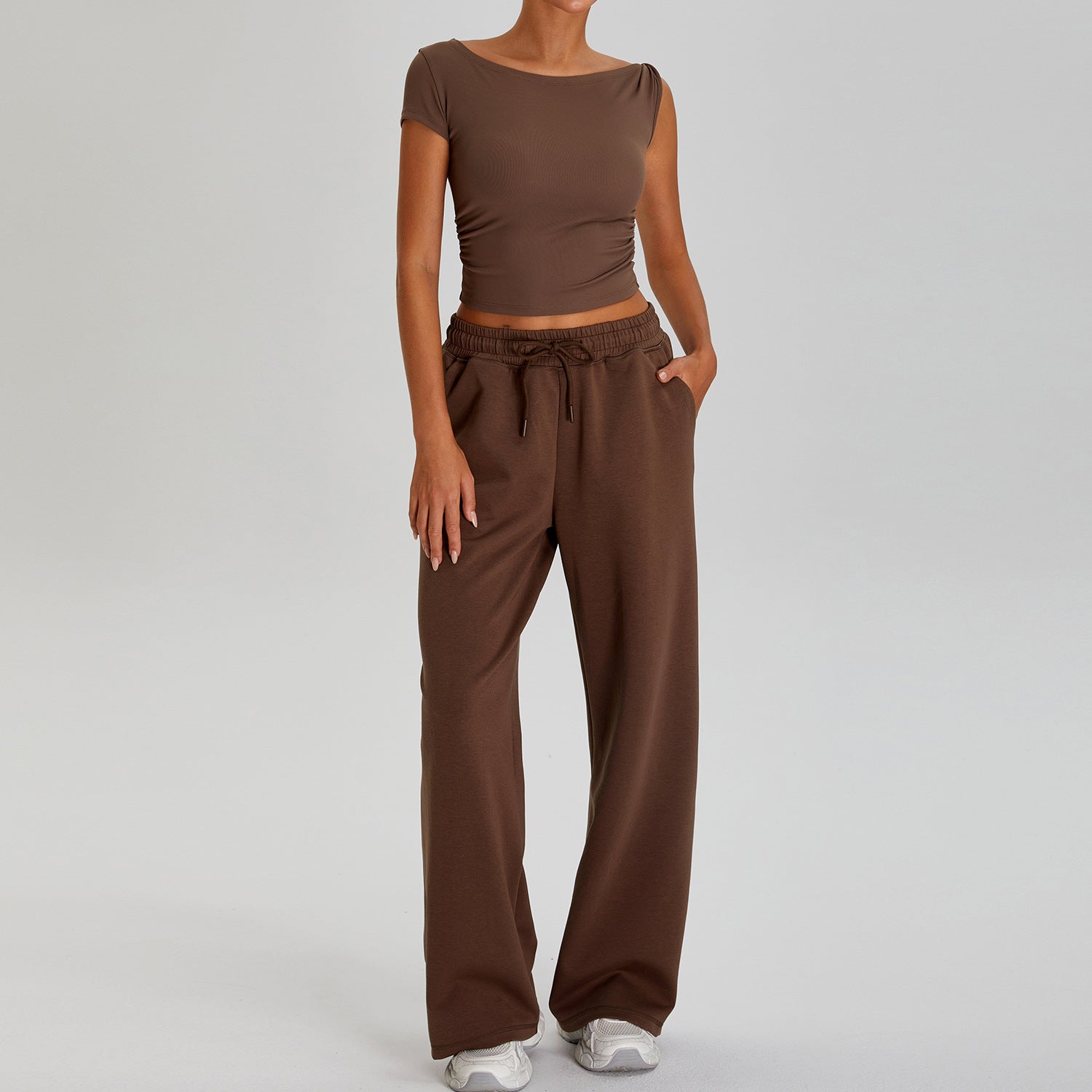 Versatile loose casual pants women's outdoor sports running suit