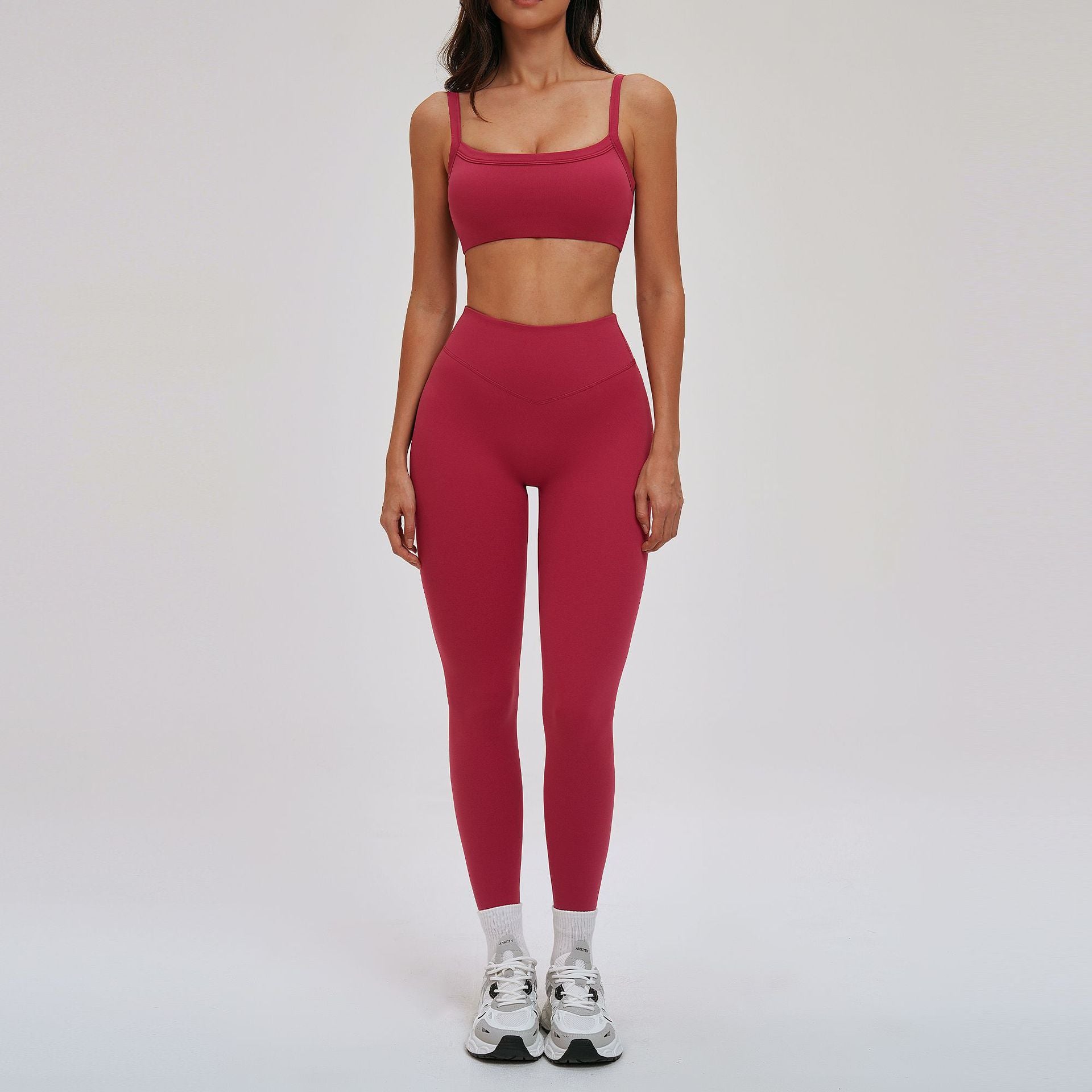 Slimming and back-shaping sports bras yoga set for women