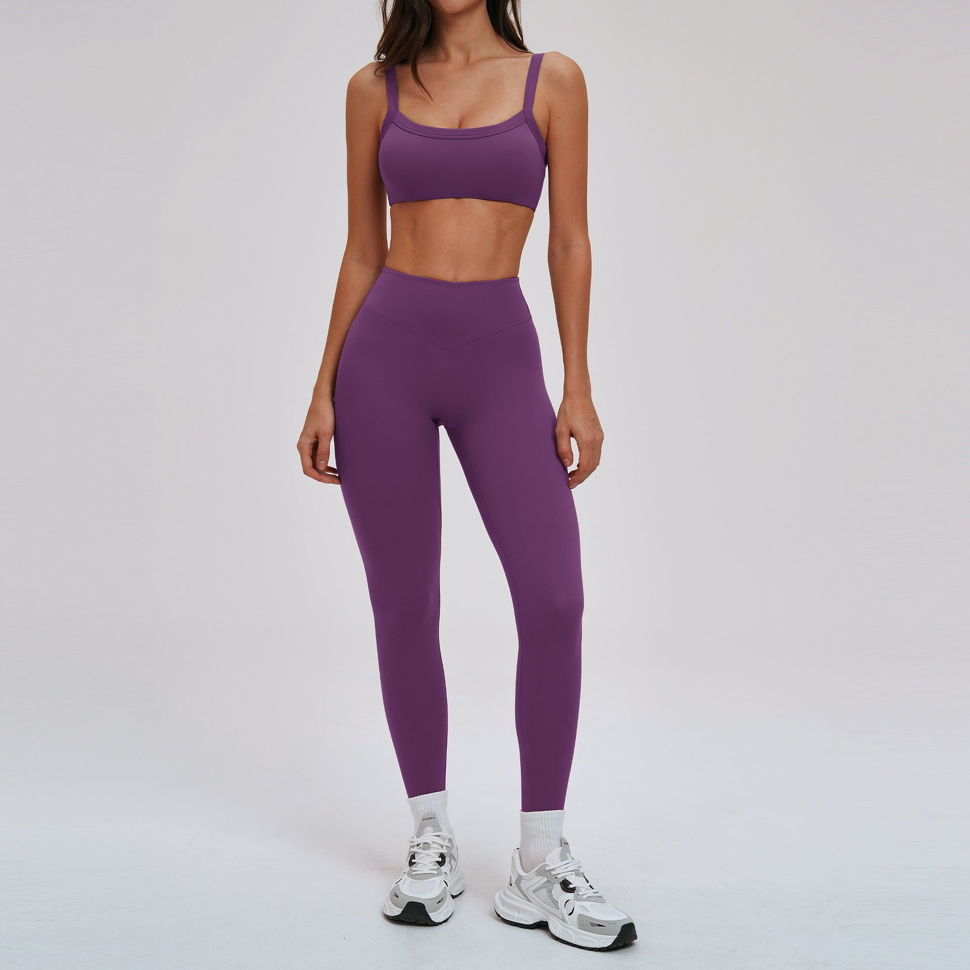 Slimming and back-shaping sports bras yoga set for women