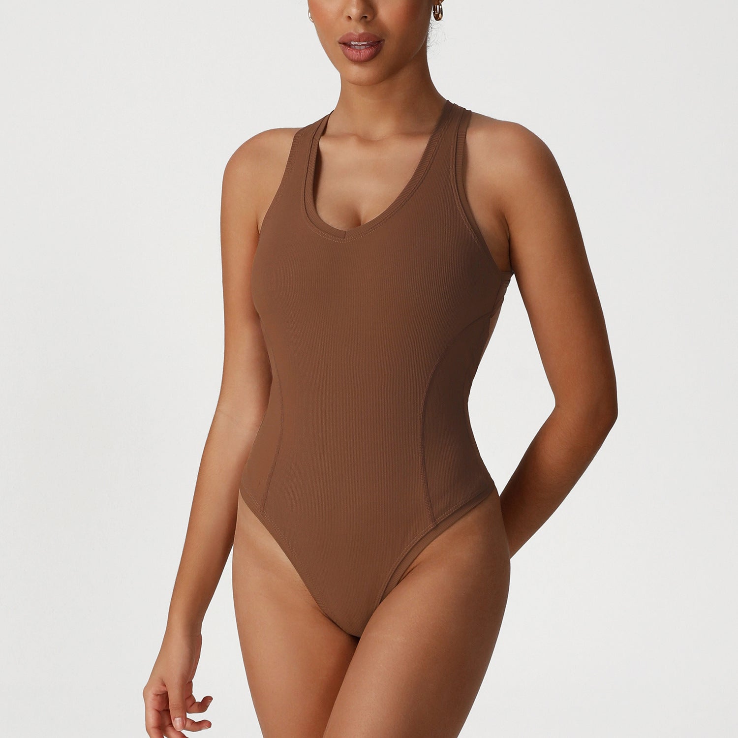 Women's sexy Cross back yoga bodysuit