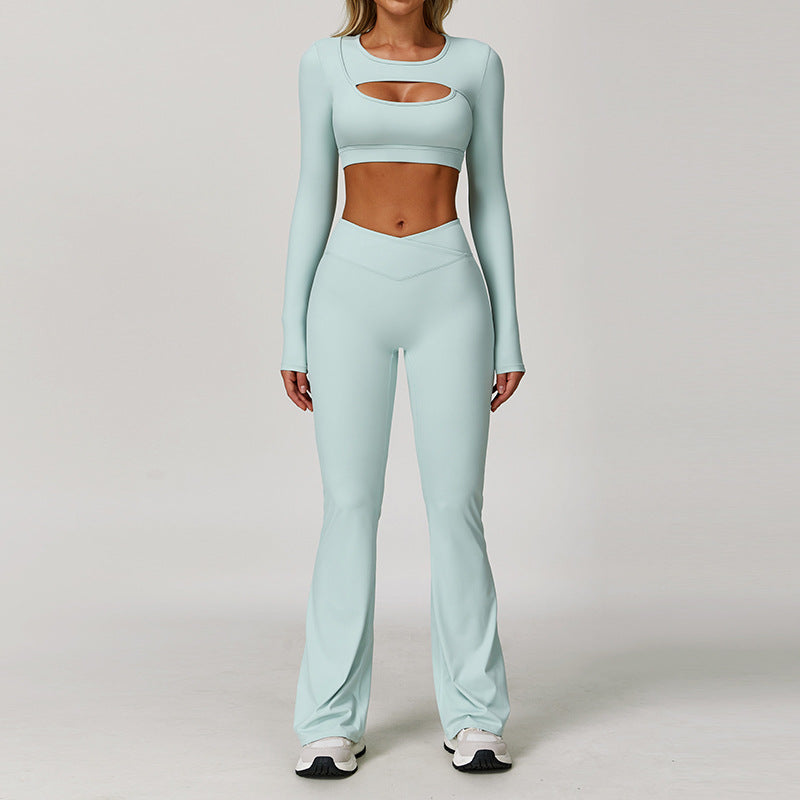 Women's beautiful long sleeve sports suit