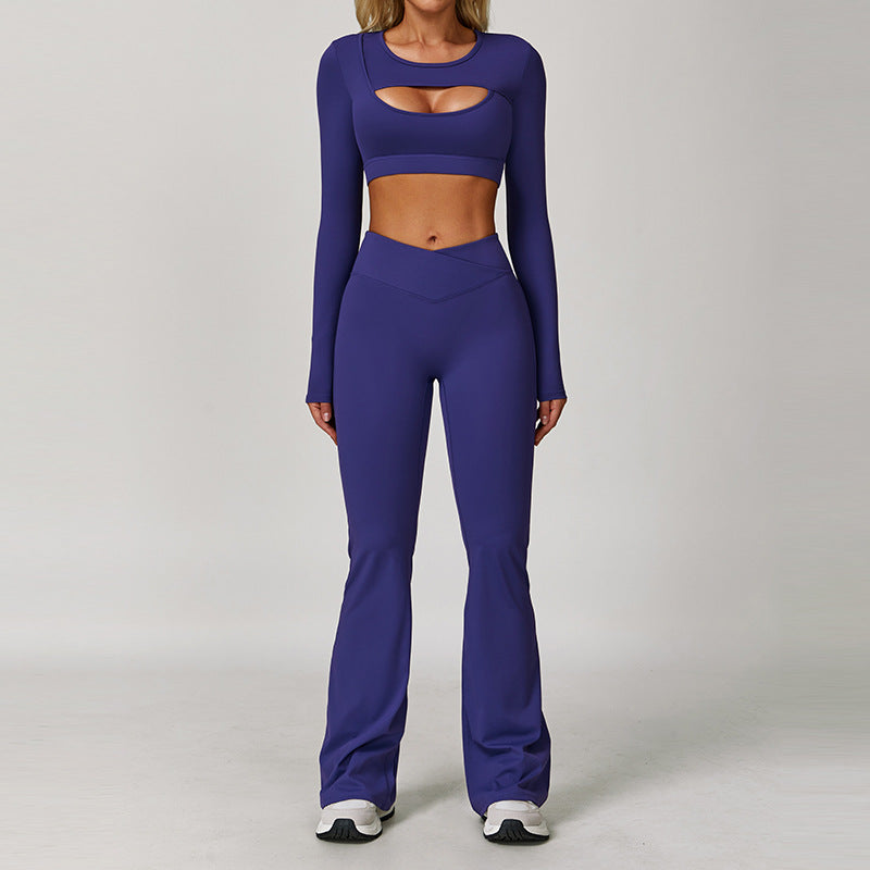 Women's beautiful long sleeve sports suit