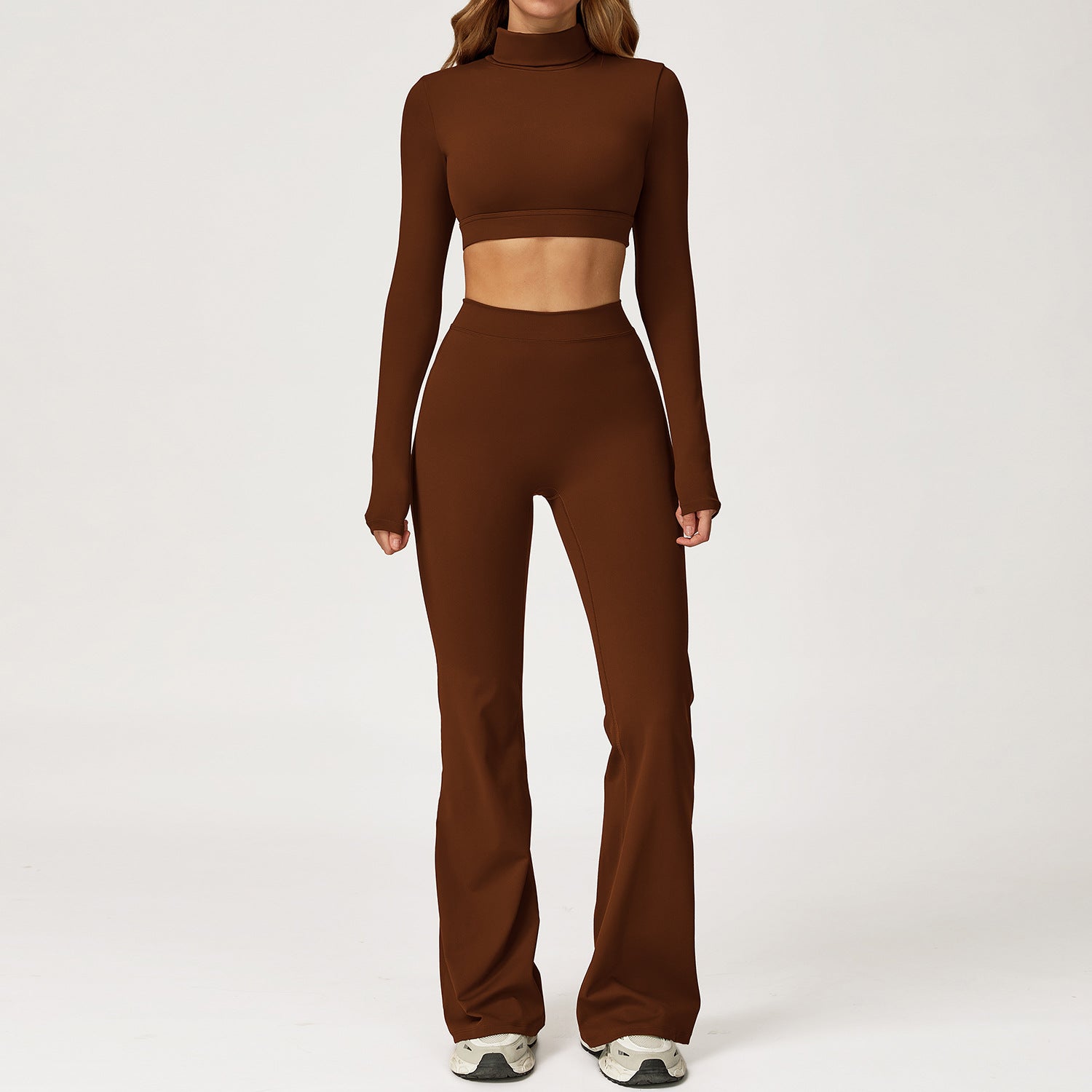 Women's beautiful long sleeve with pants fitness set