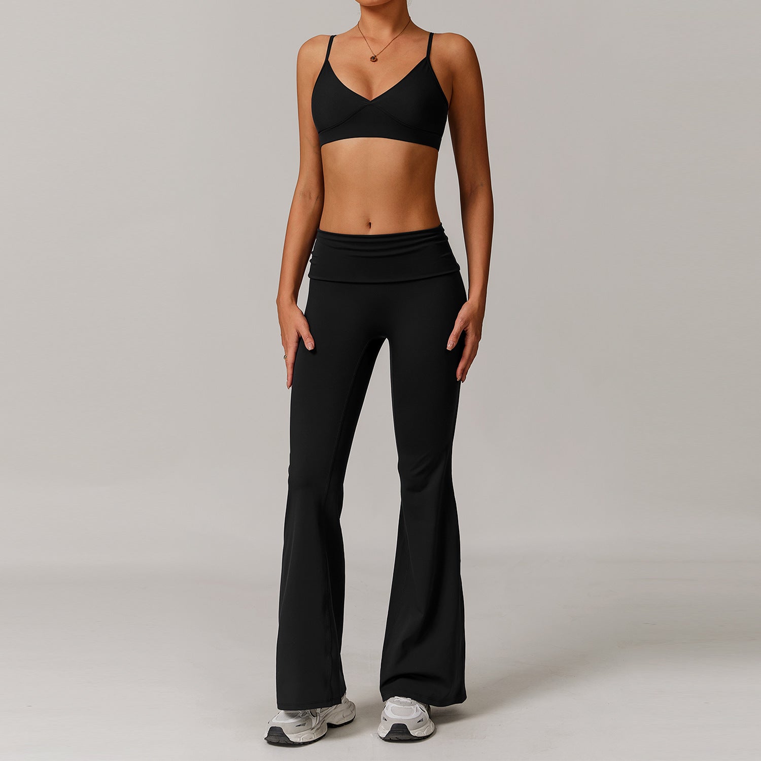 Women's quick-drying bras with long pants set