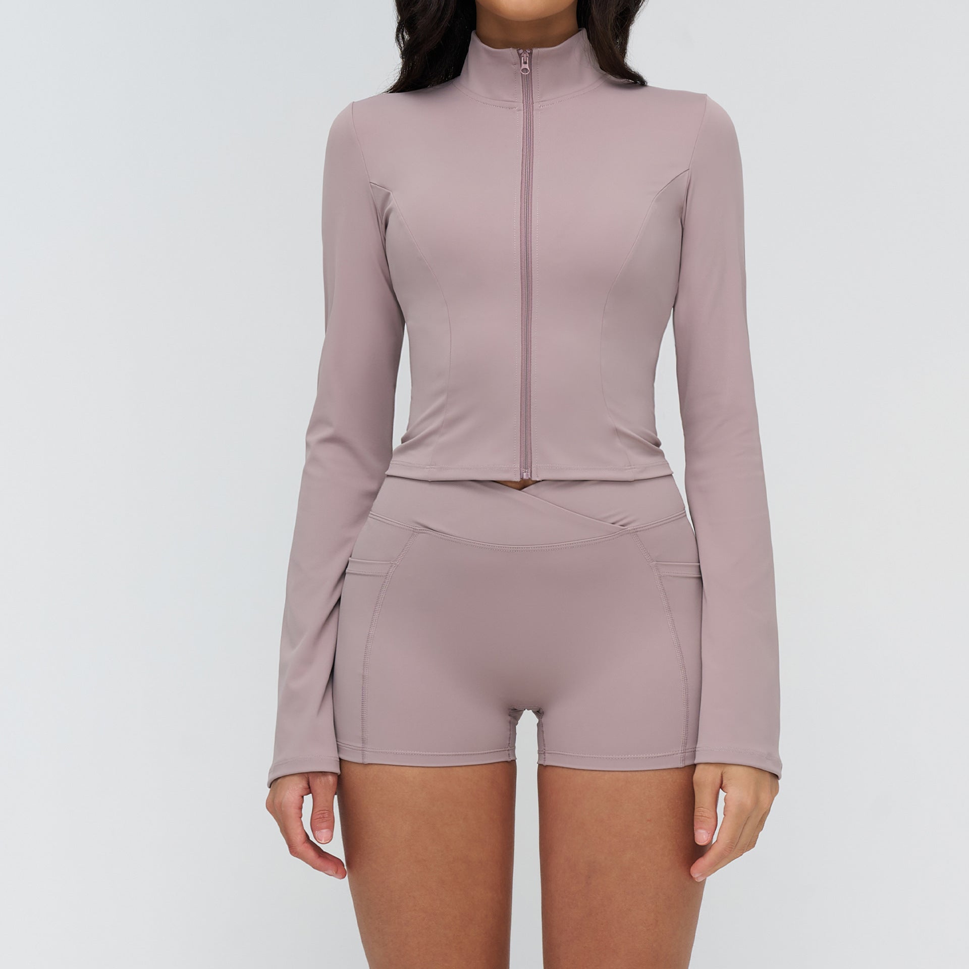 Women's quick-drying jackets with shorts set