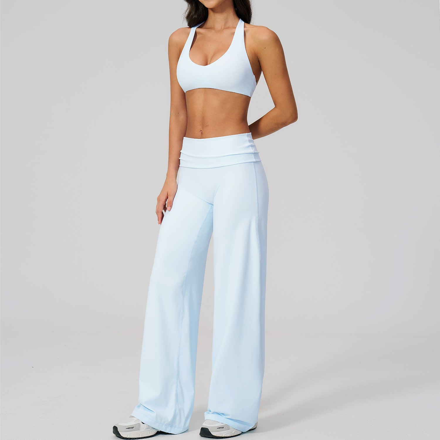 Women's fashion sports bras wih quick-drying pants yoga set