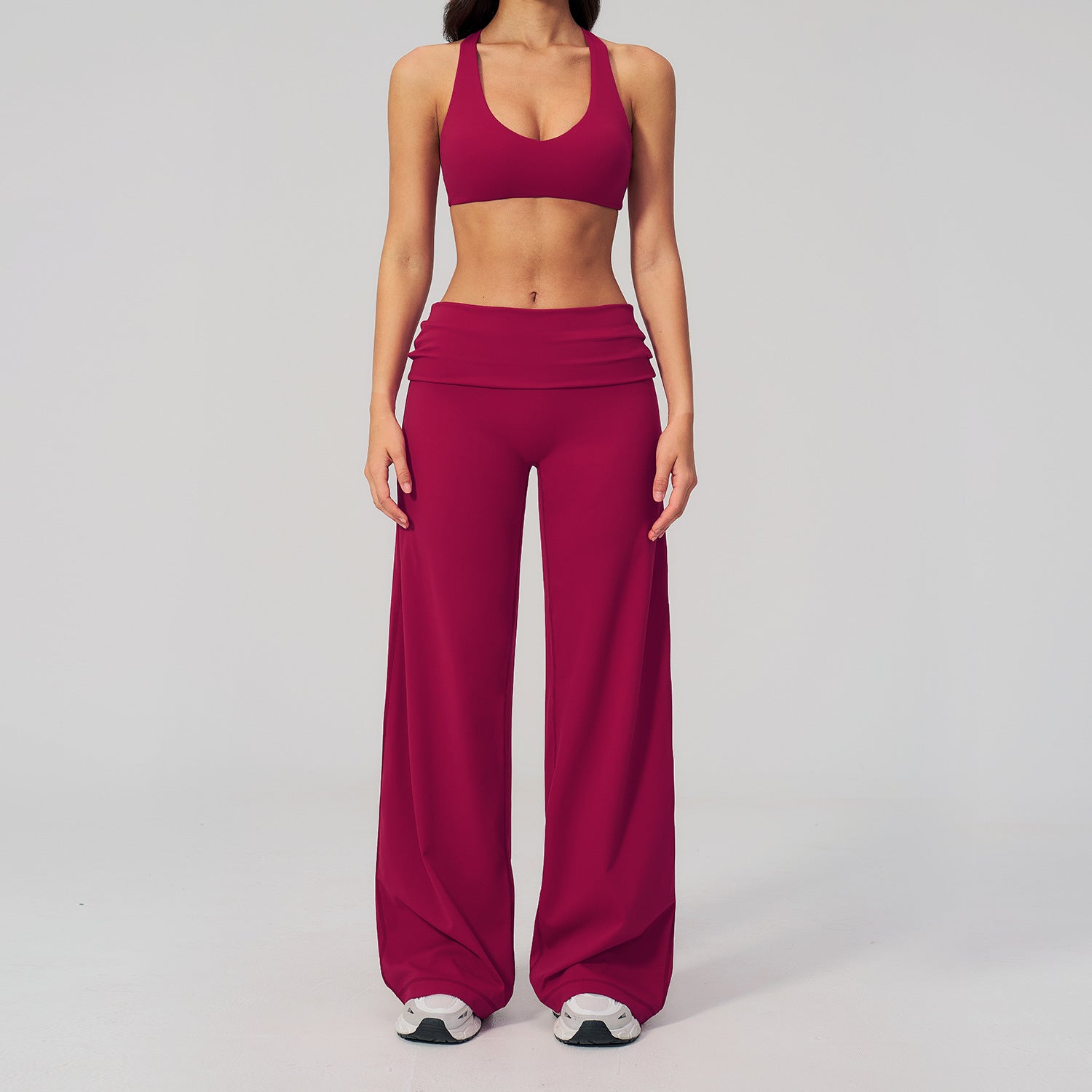 Women's fashion sports bras wih quick-drying pants yoga set