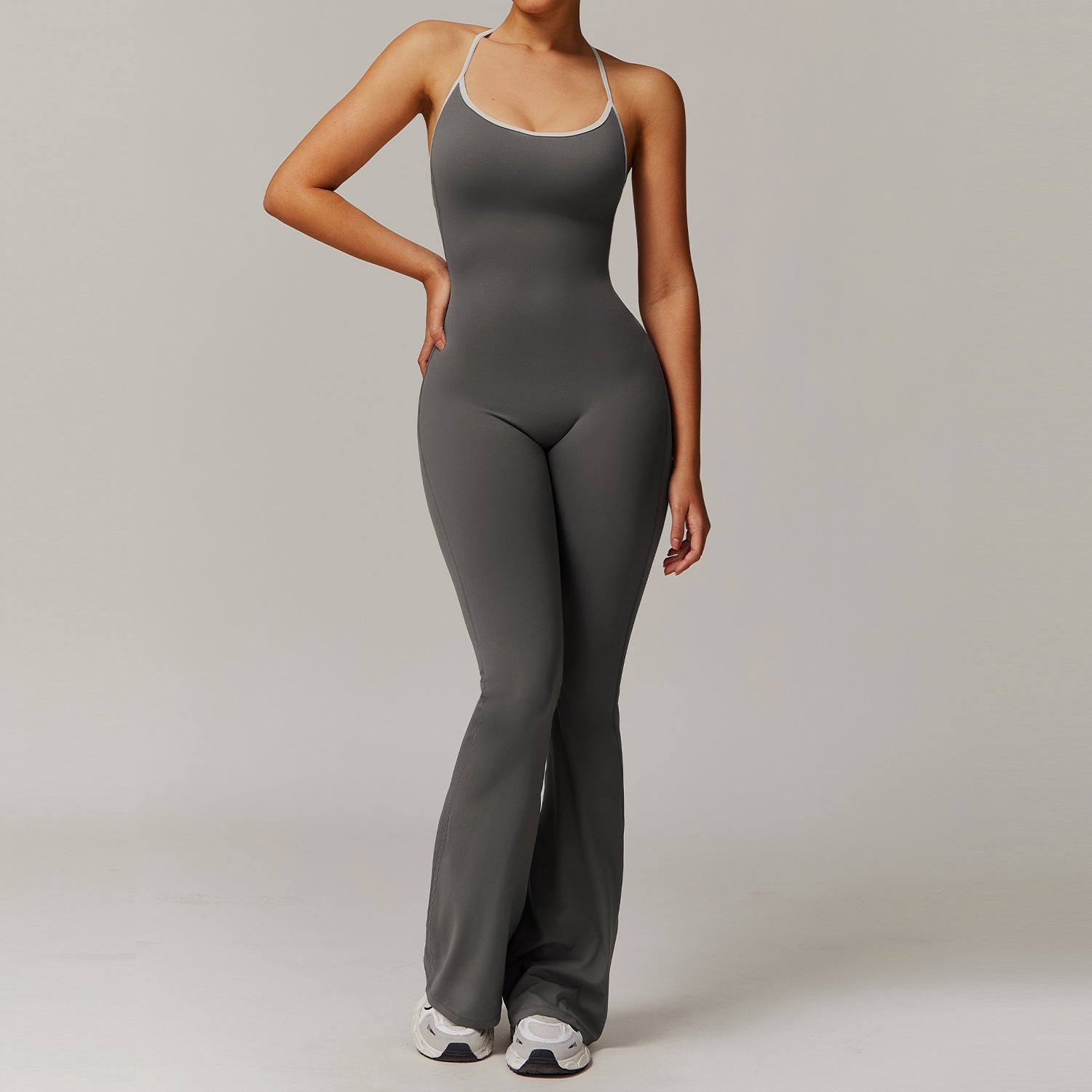 Women's Cross Back Yoga Jumpsuit
