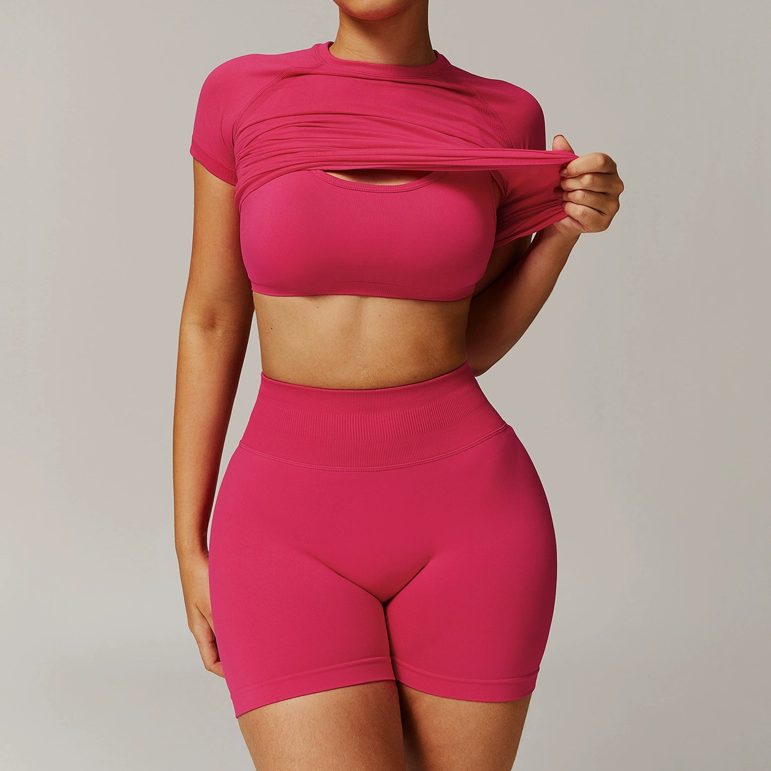Women's bra shorts three piece set