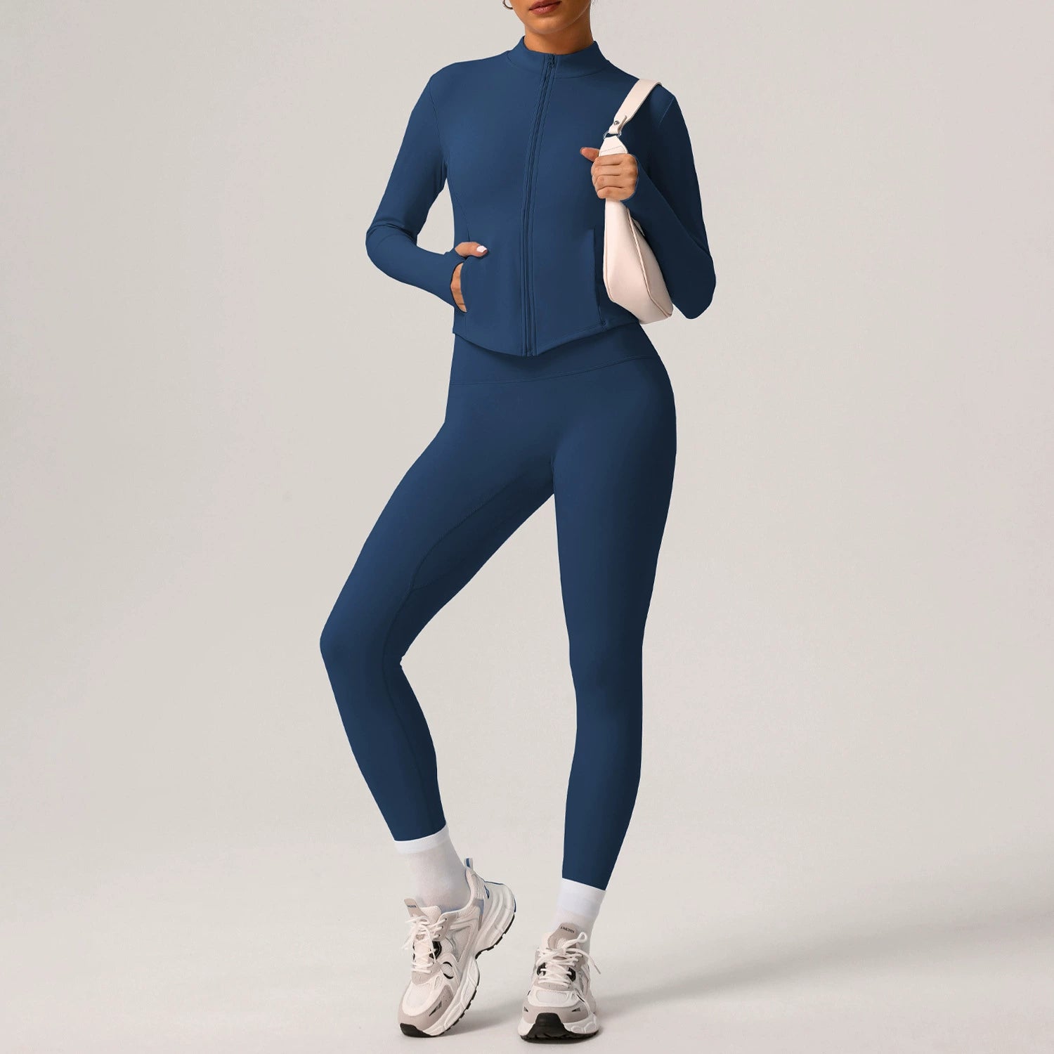 Women's Plush warm slim fit wear-resistant fitness suit