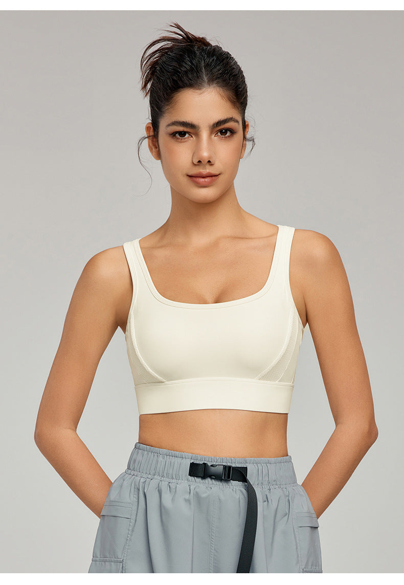Women's Cross mesh beautiful back breathable fitness bra