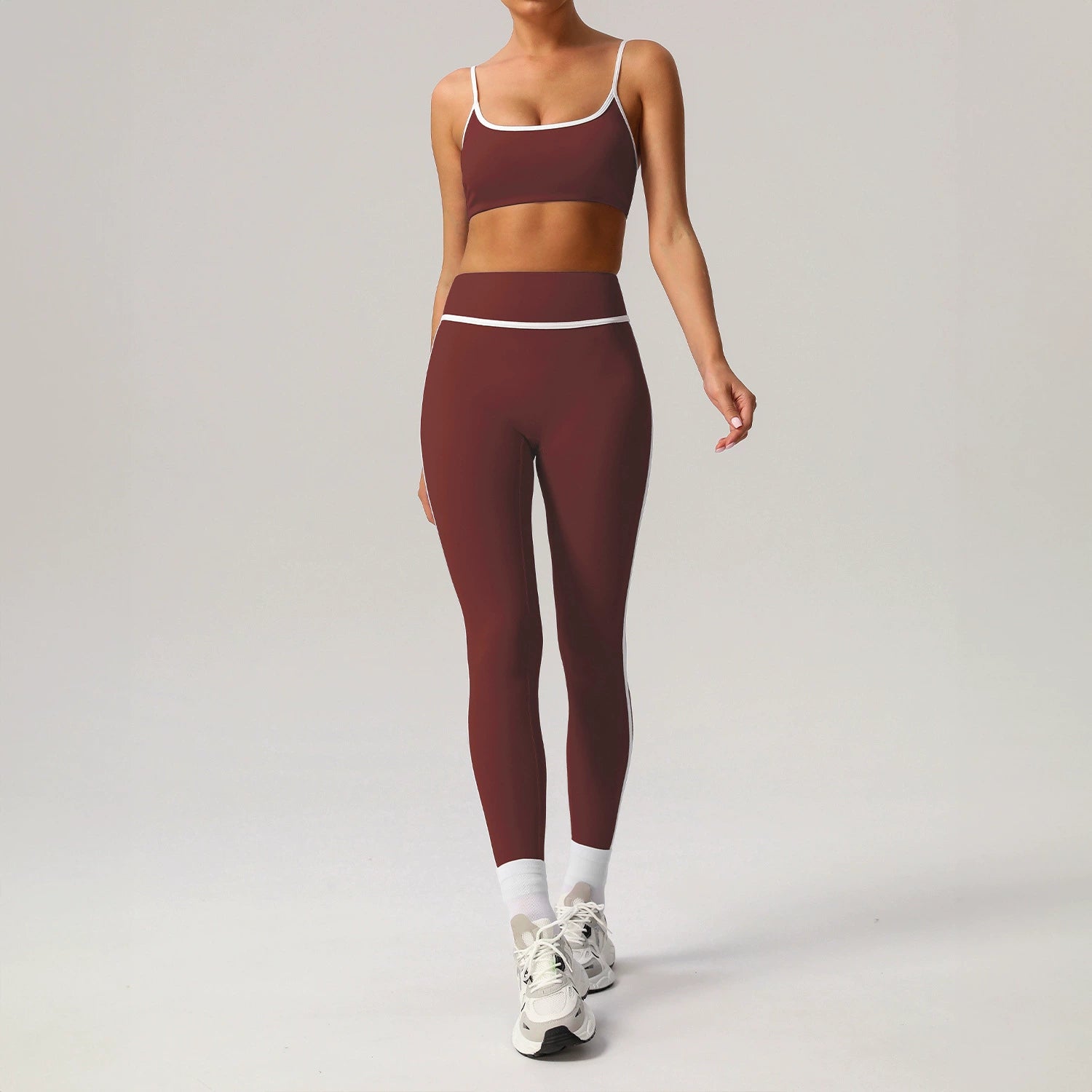 Women's bras with high waist leggings sports suit