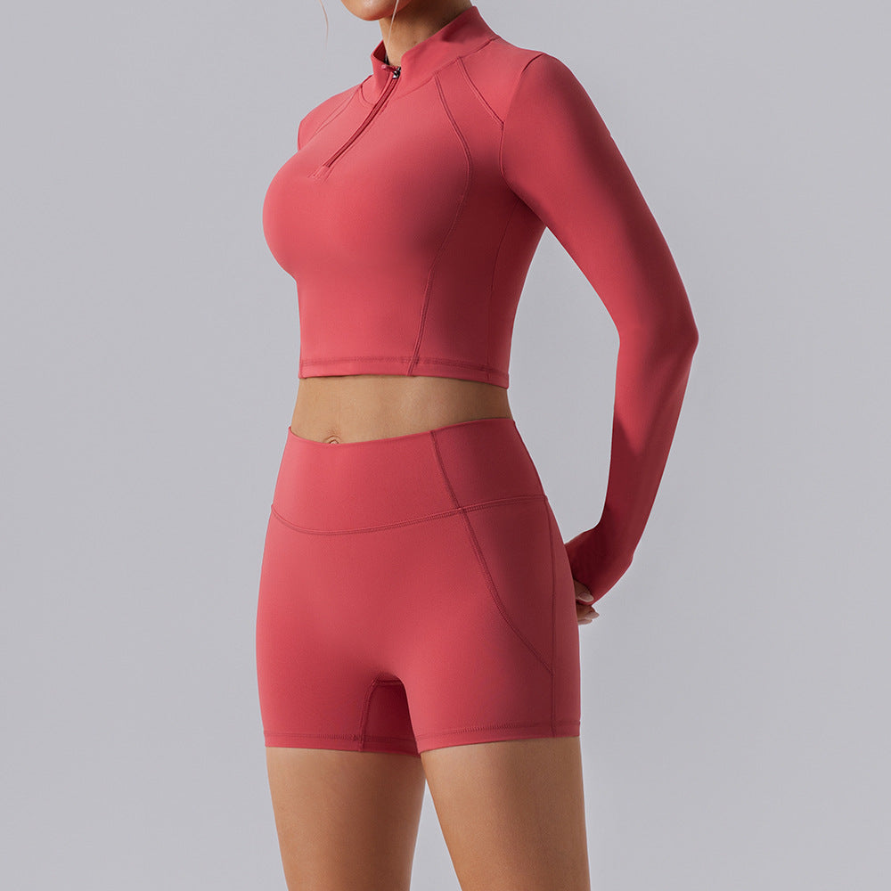 New long-sleeved quick-drying slim-fitting yoga set