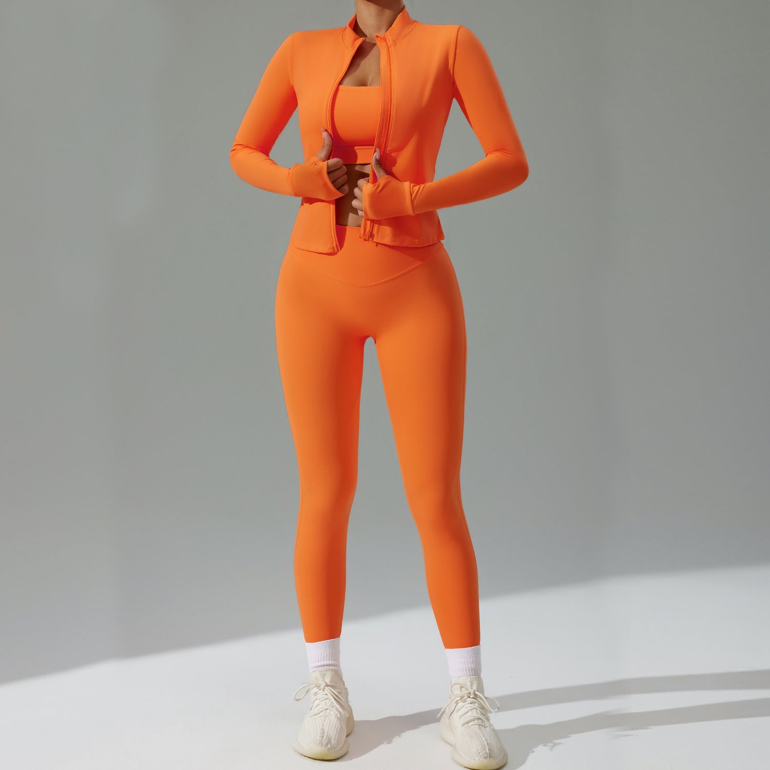 Women's Quick-drying fitness suit three-piece set