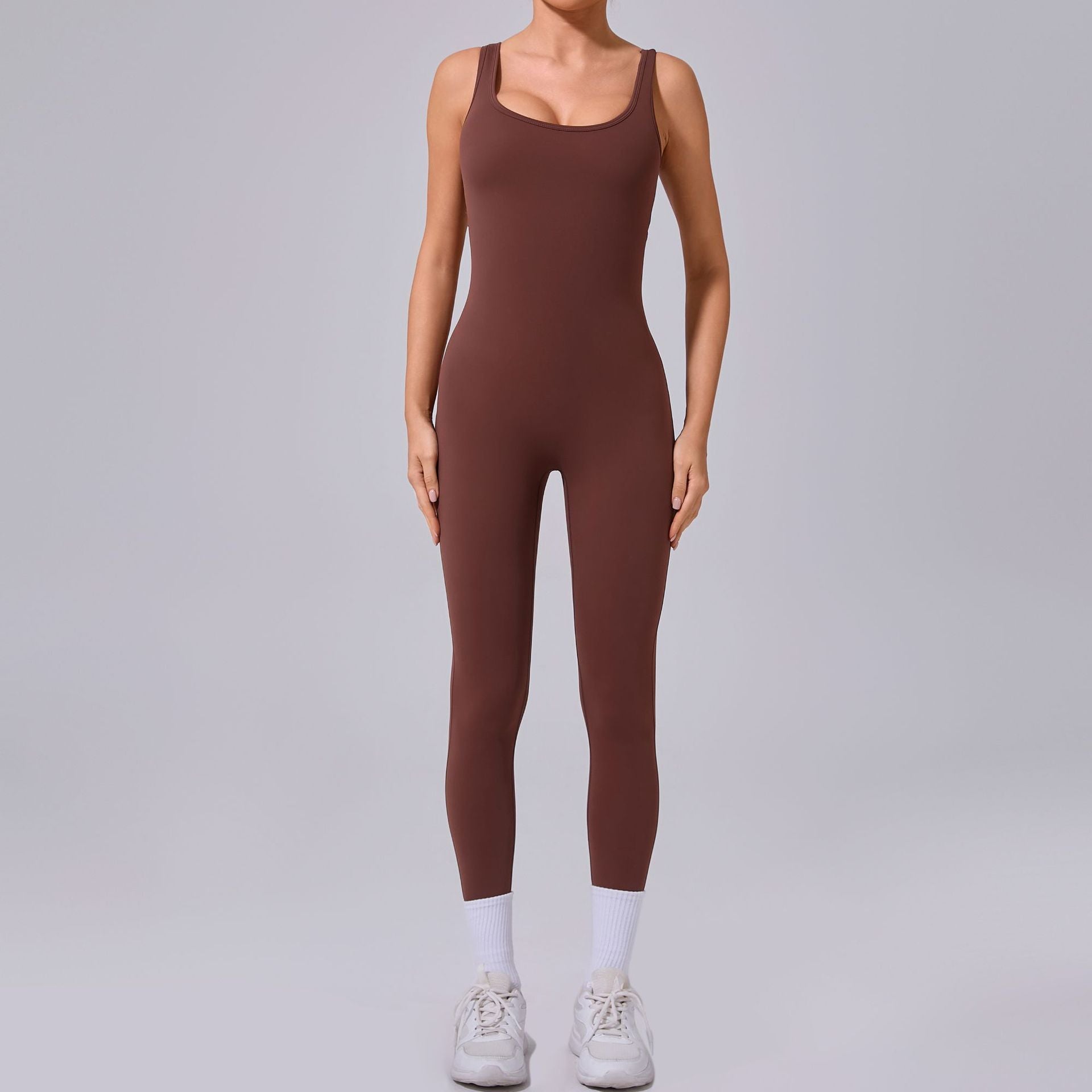 Women's Sleeveless V-waist Hip Lifting Bodysuit