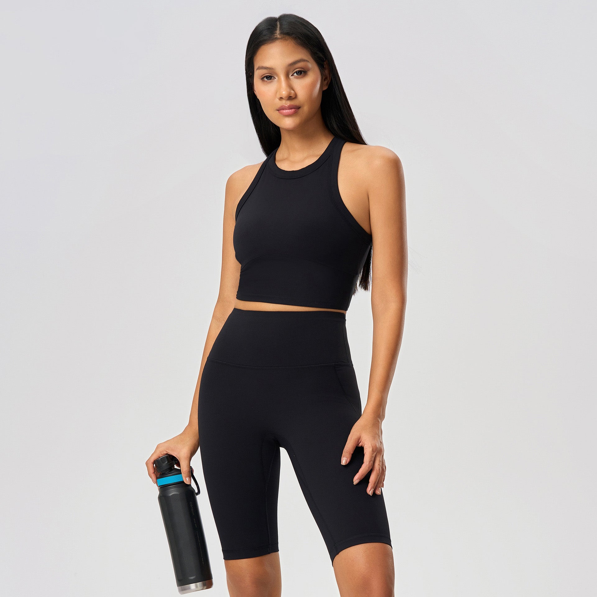Women's short Fitness sleeveless sports vest