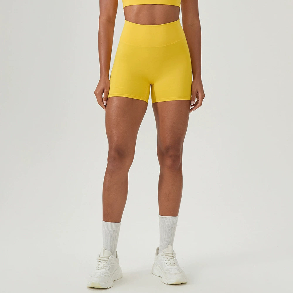 High waist sexy peach hip tight sports shorts